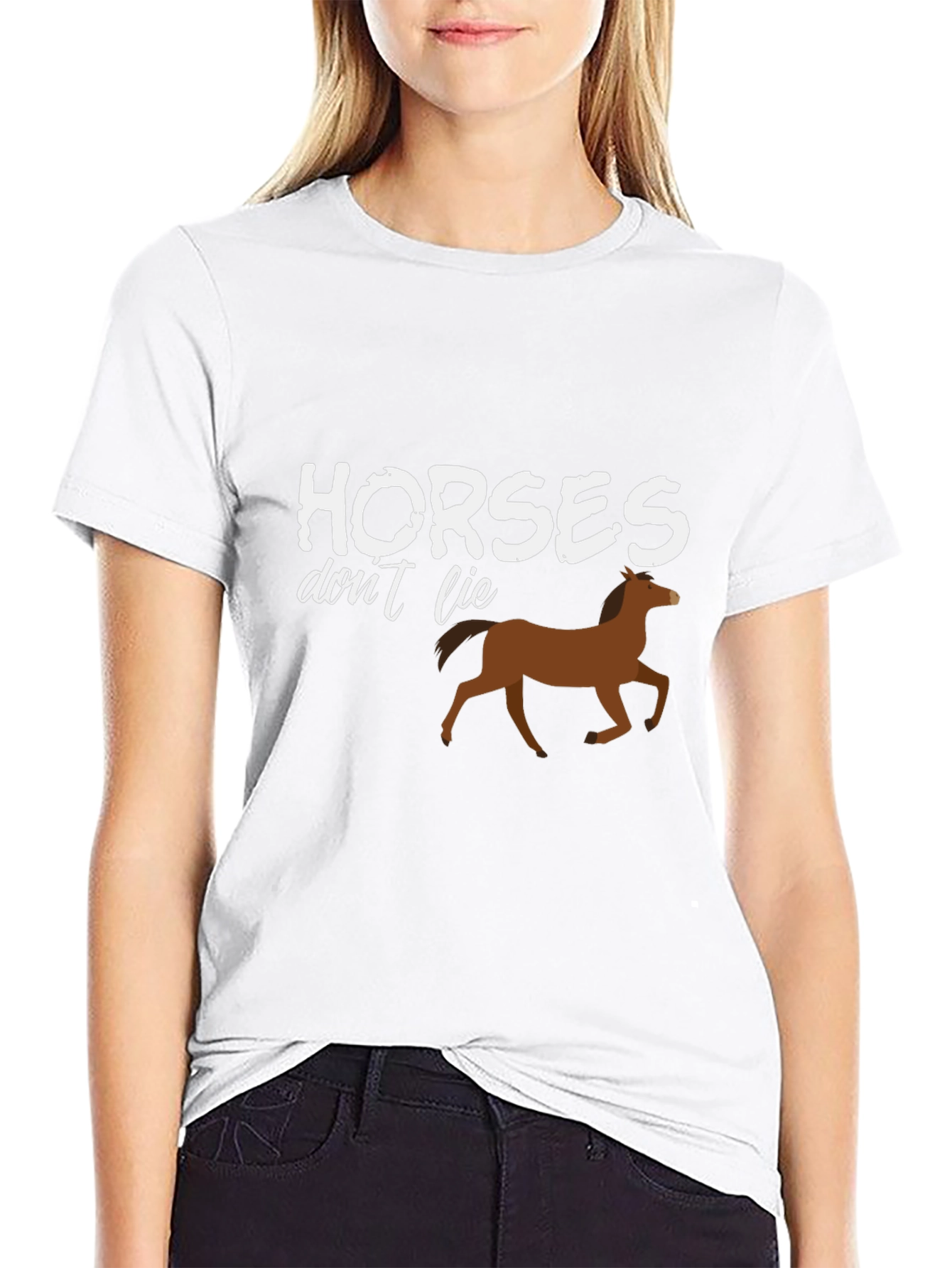 Horses Dont Lie Graphic T-Shirt - Unisex
