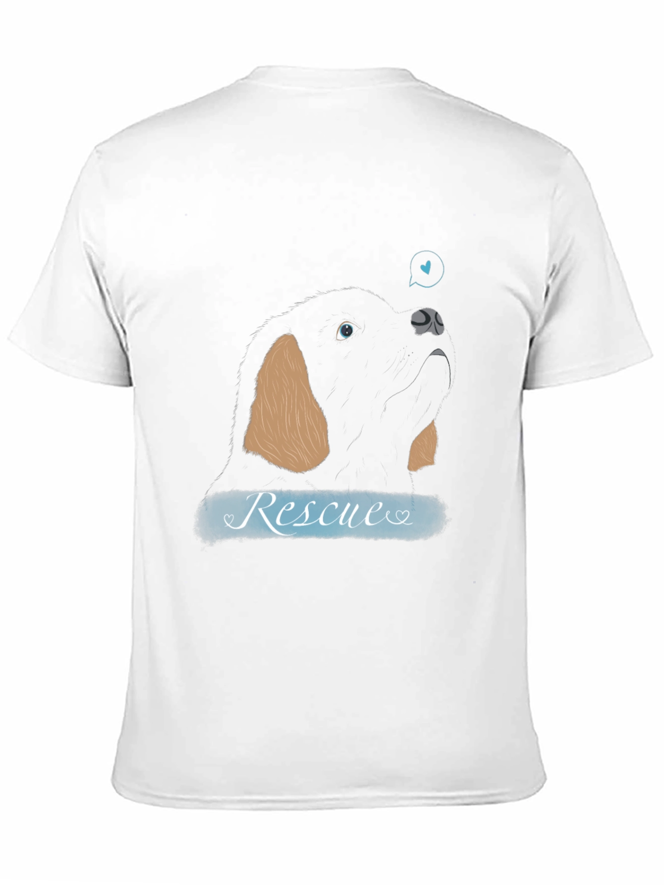 Rescue Dog Graphic Tee - Support Animal Adoption