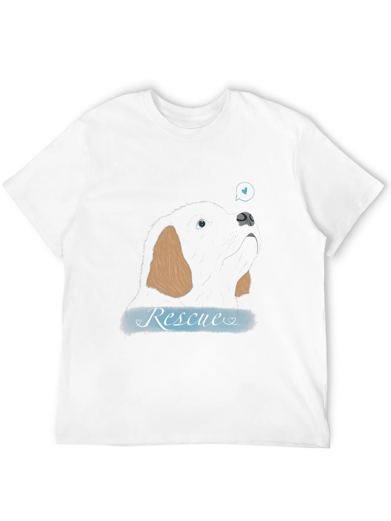 Rescue Dog Graphic Tee - Support Animal Adoption