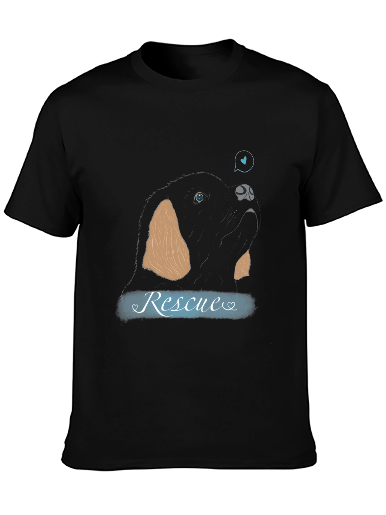 Rescue Dog Graphic Tee - Support Animal Adoption