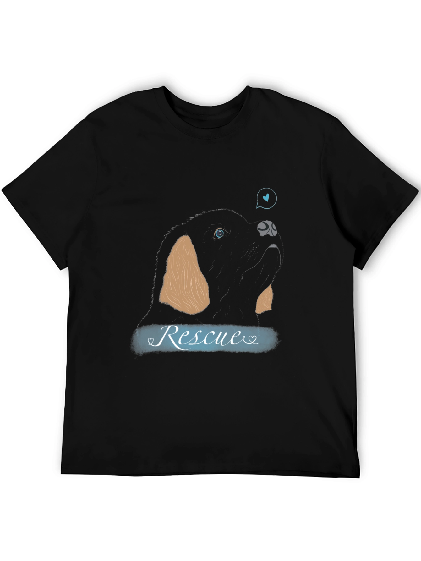Rescue Dog Graphic Tee - Support Animal Adoption