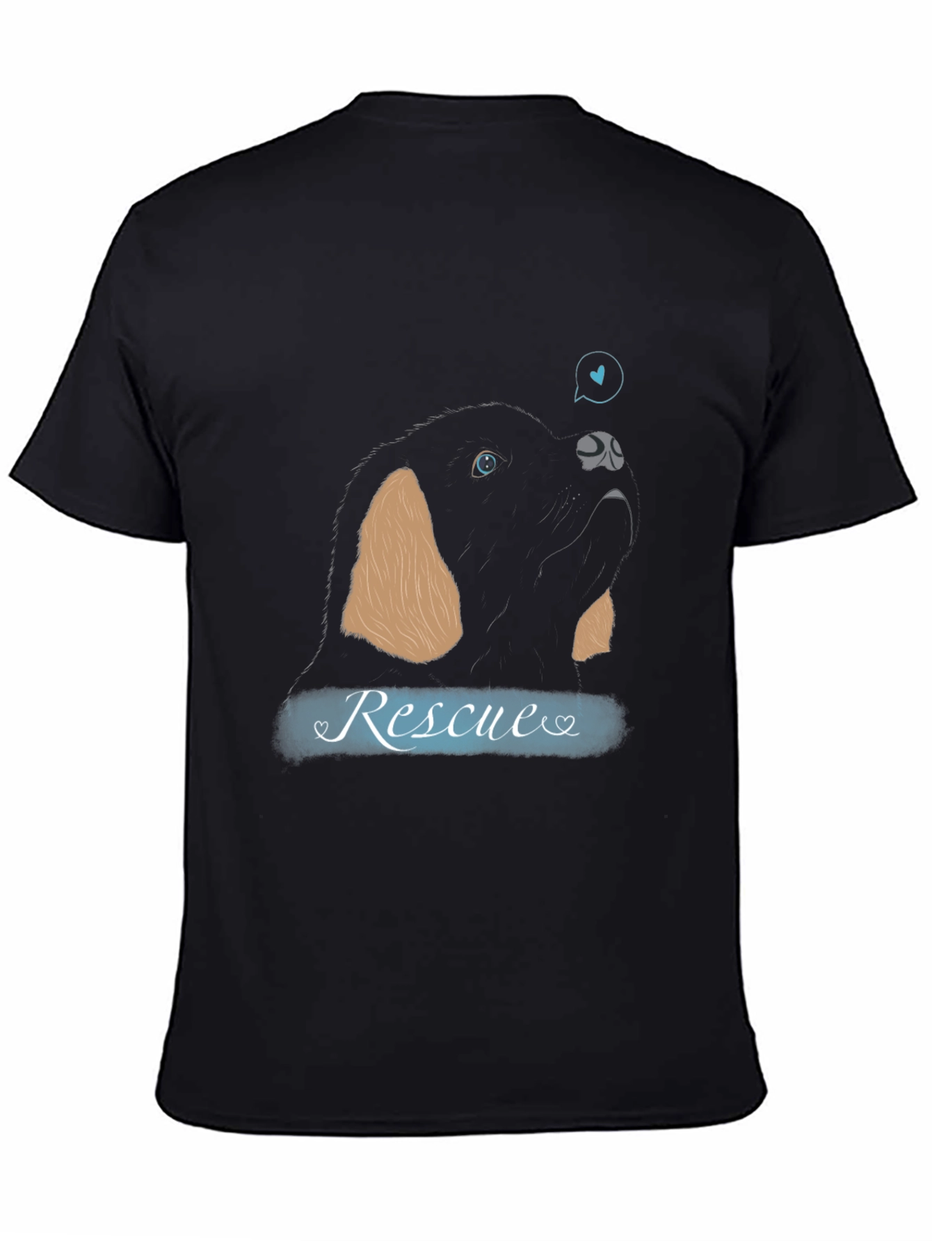 Rescue Dog Graphic Tee - Support Animal Adoption