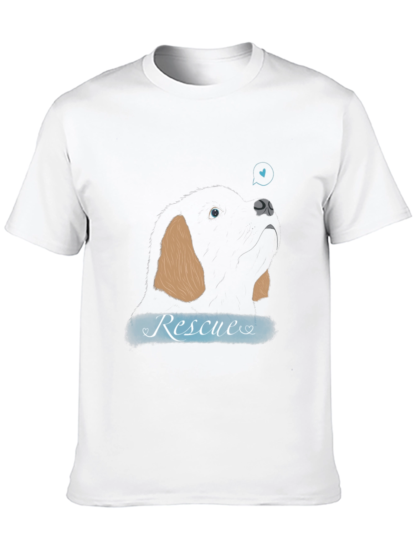 Rescue Dog Graphic Tee - Support Animal Adoption