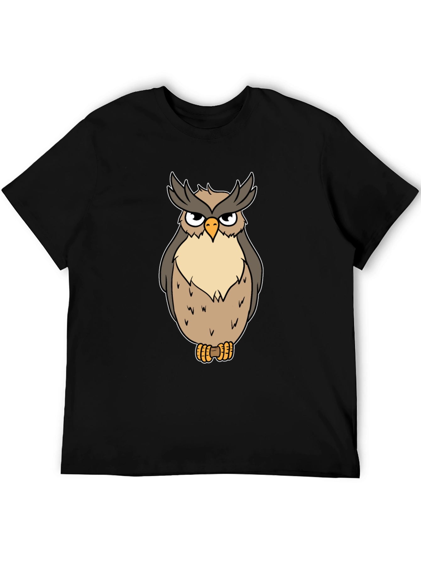 Owl Graphic T-Shirt - Mens Black Tee