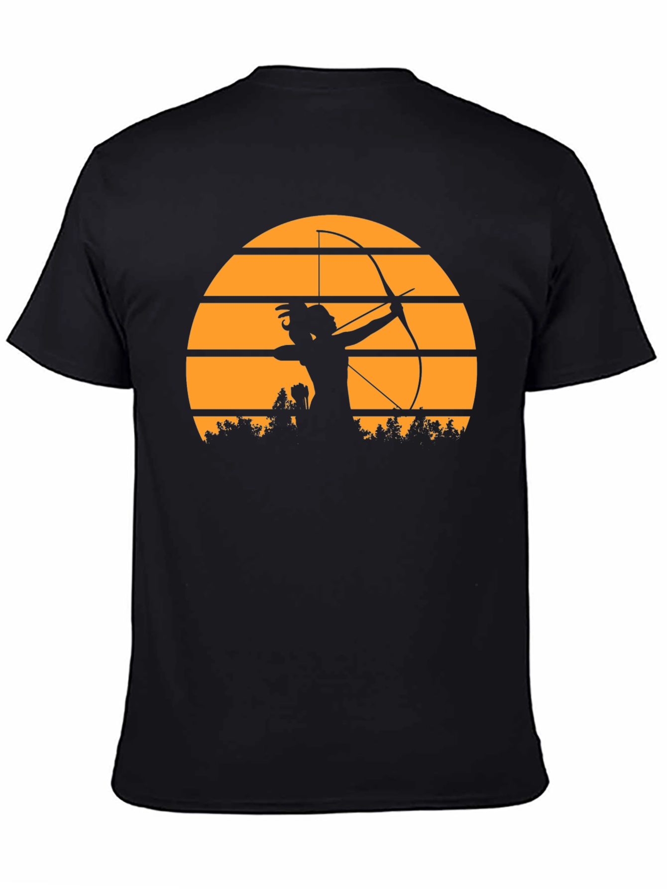Archer Sunset Black T-Shirt
