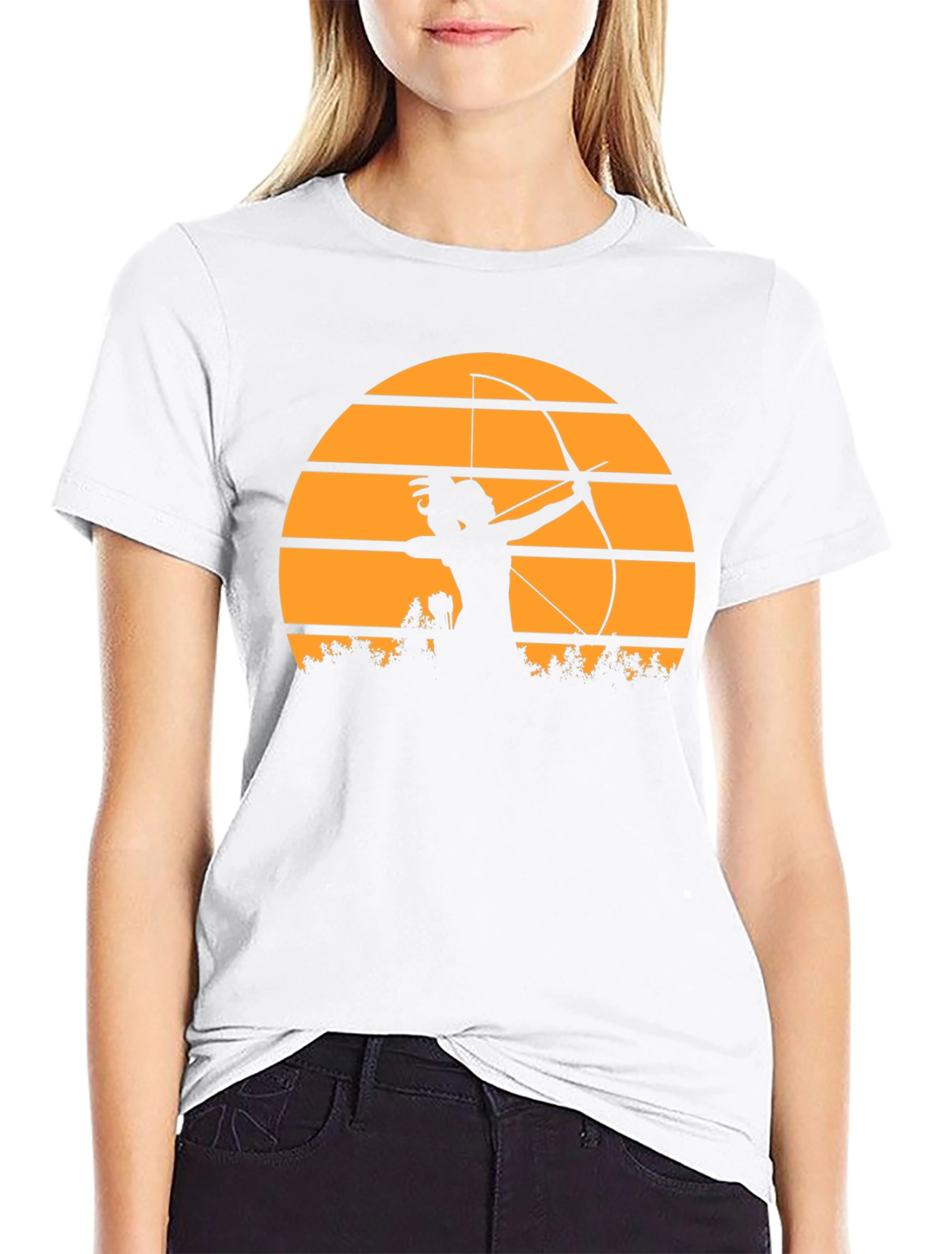 Archer Sunset Black T-Shirt
