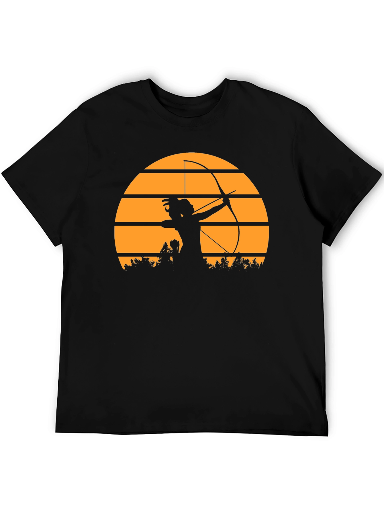 Archer Sunset Black T-Shirt