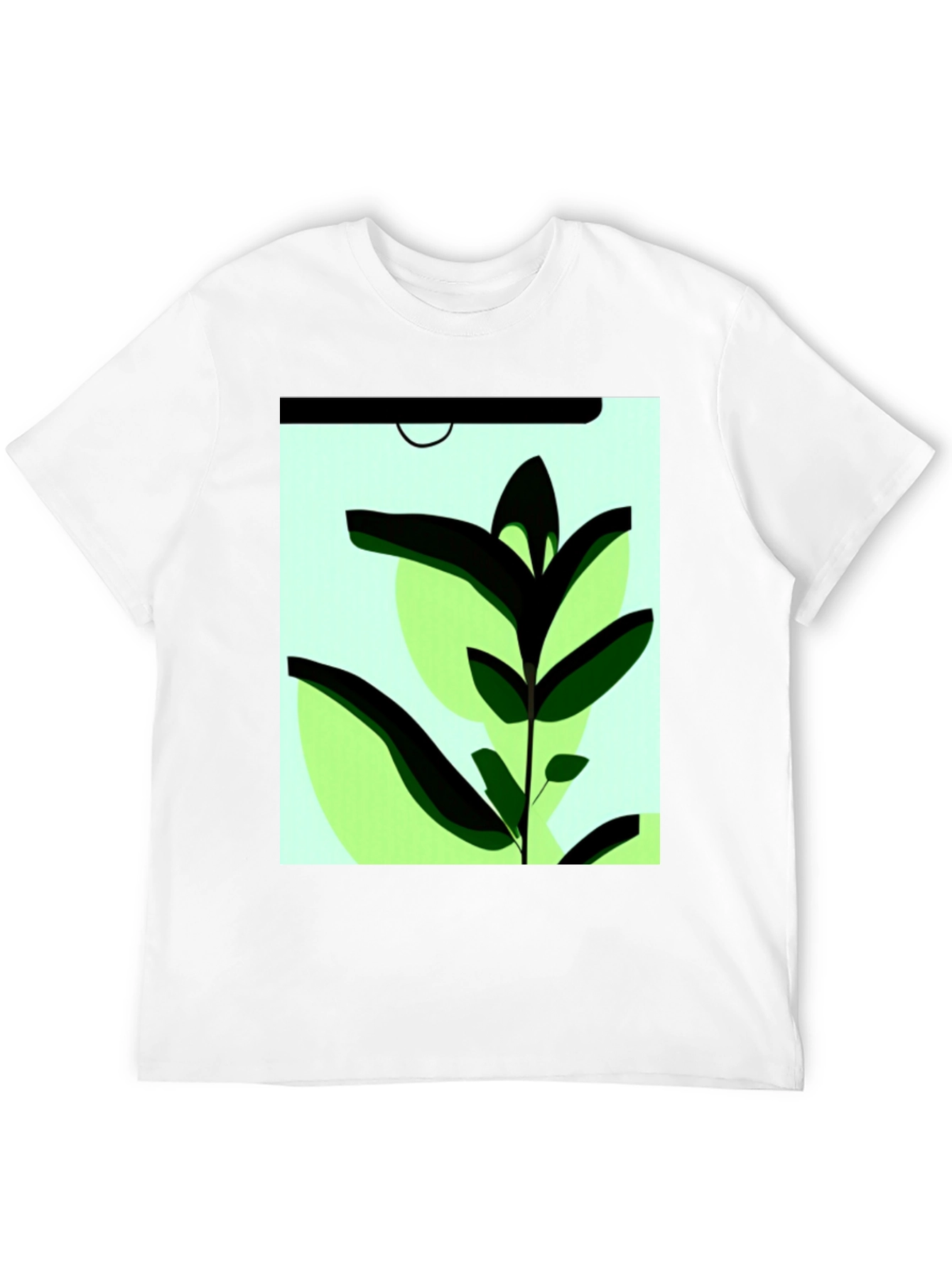 Botanical Graphic Tee - Modern Plant Art Shirt