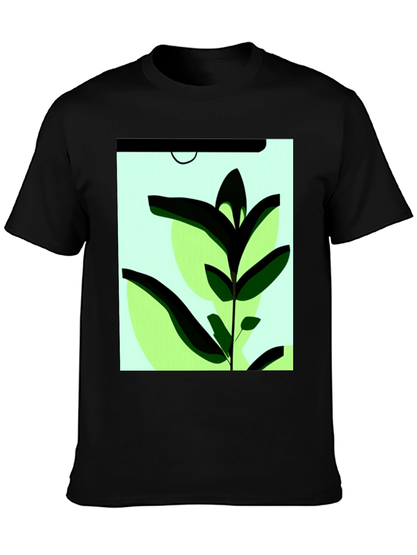 Botanical Graphic Tee - Modern Plant Art Shirt