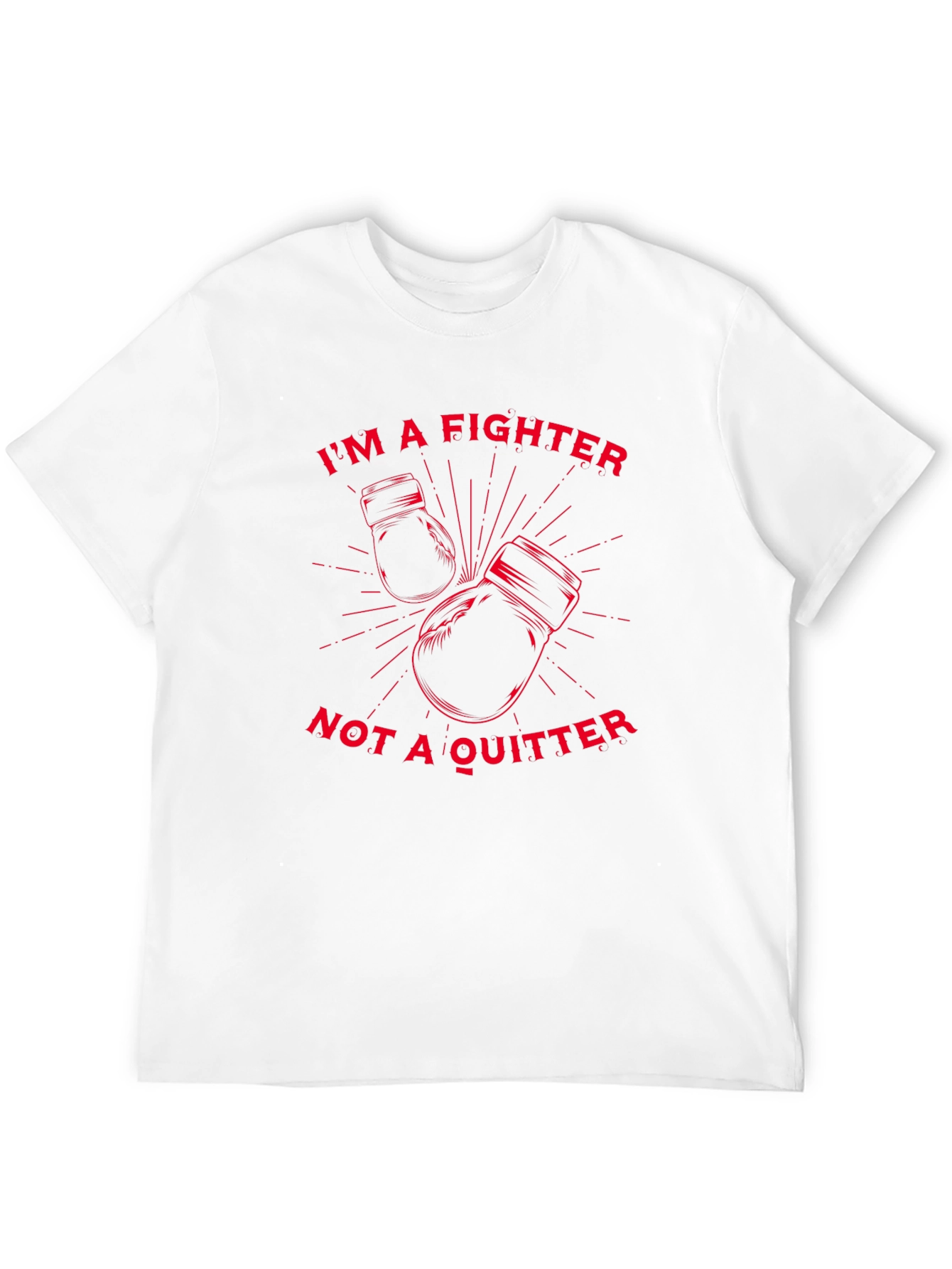Fighter Graphic Tee - Motivational Boxing T-Shirt