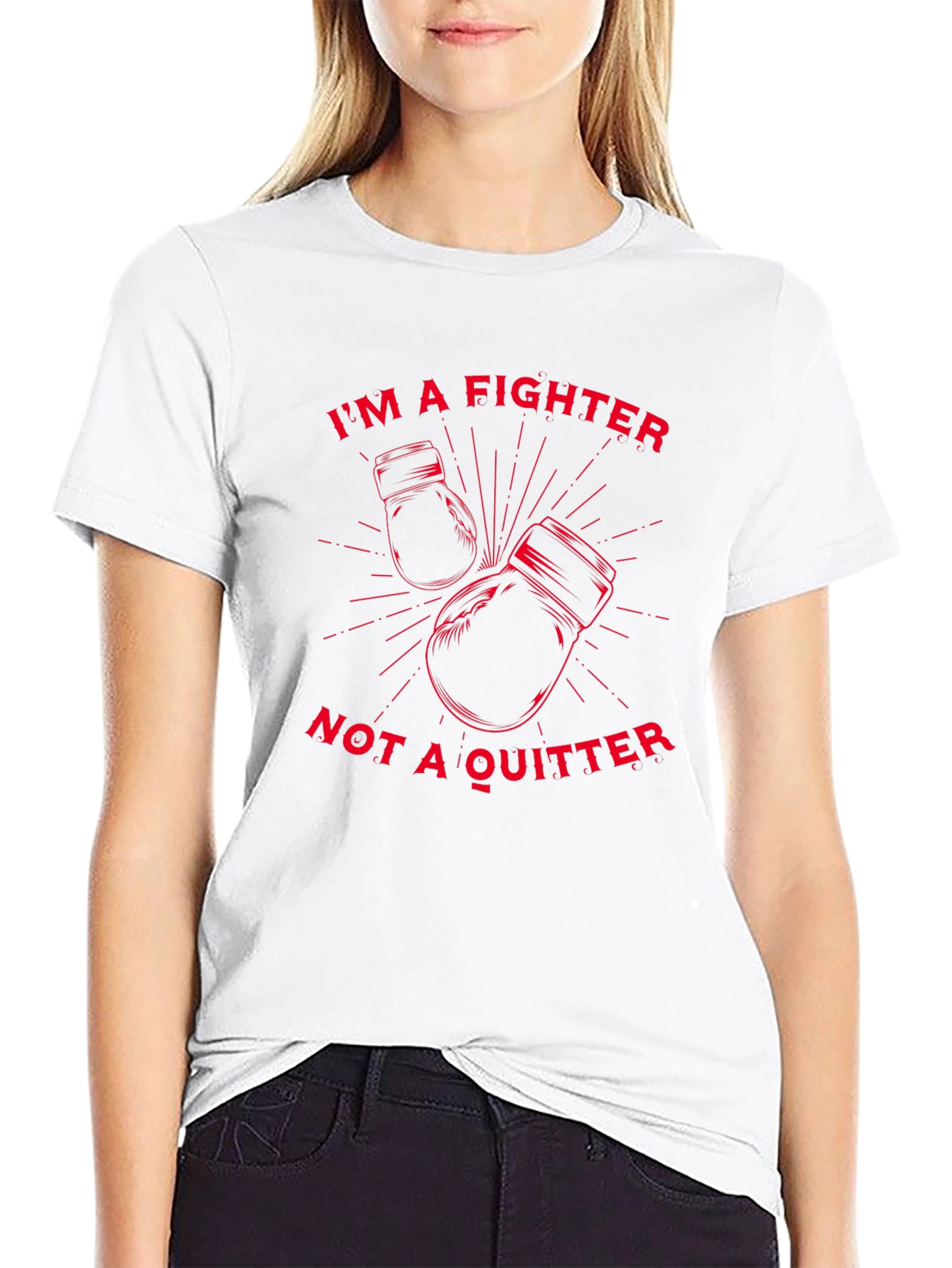 Fighter Graphic Tee - Motivational Boxing T-Shirt