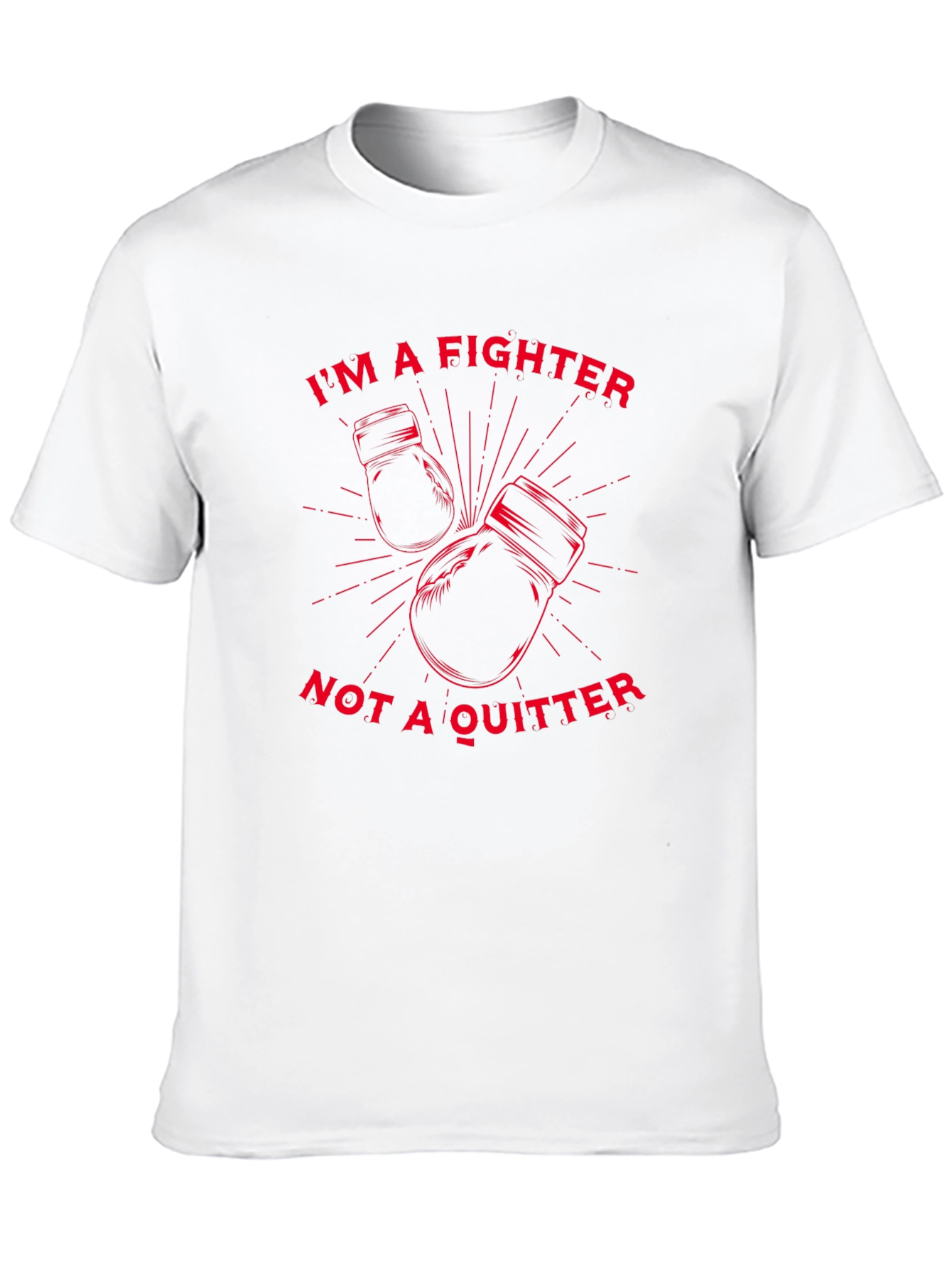 Fighter Graphic Tee - Motivational Boxing T-Shirt