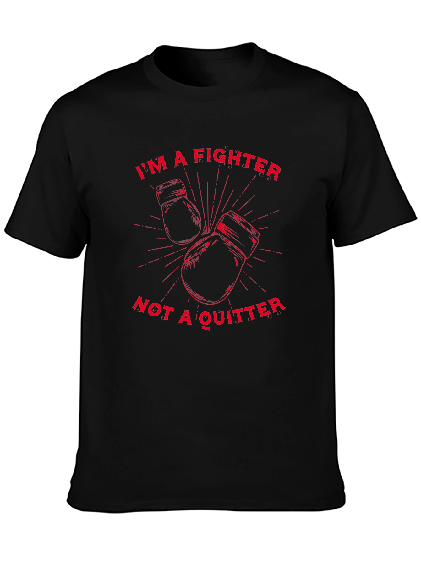 Fighter Graphic Tee - Motivational Boxing T-Shirt