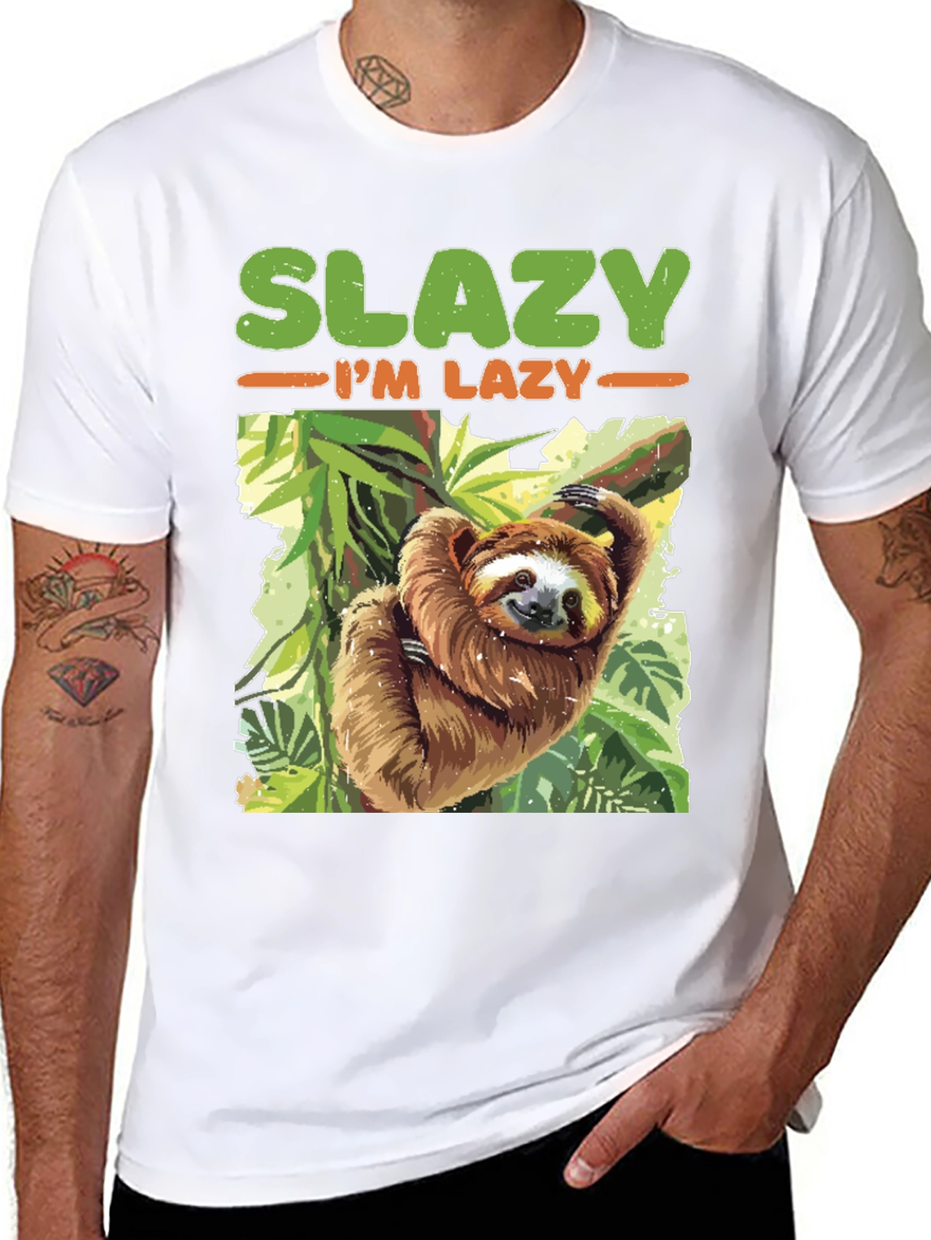 Slazy Im Lazy Sloth T-Shirt