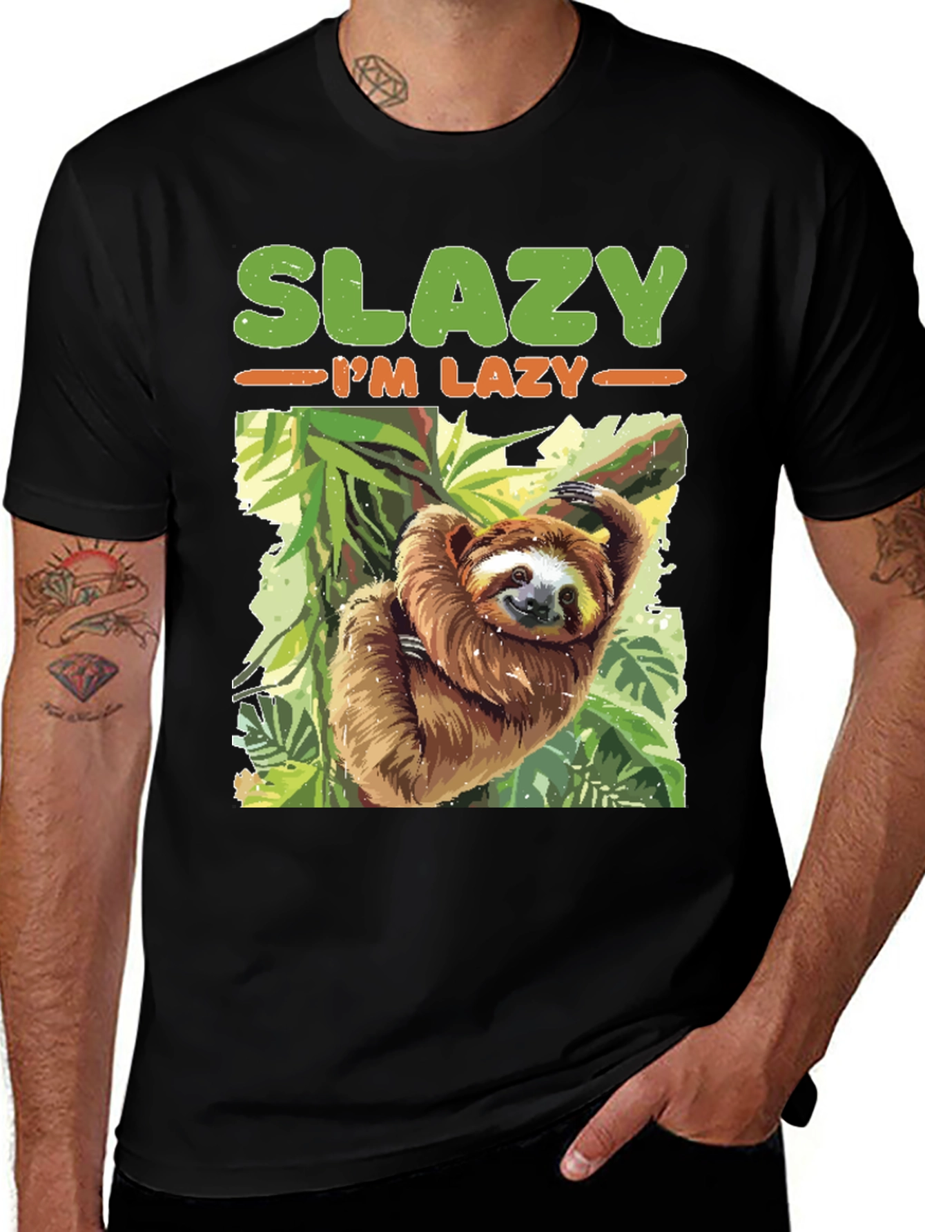 Slazy Im Lazy Sloth T-Shirt