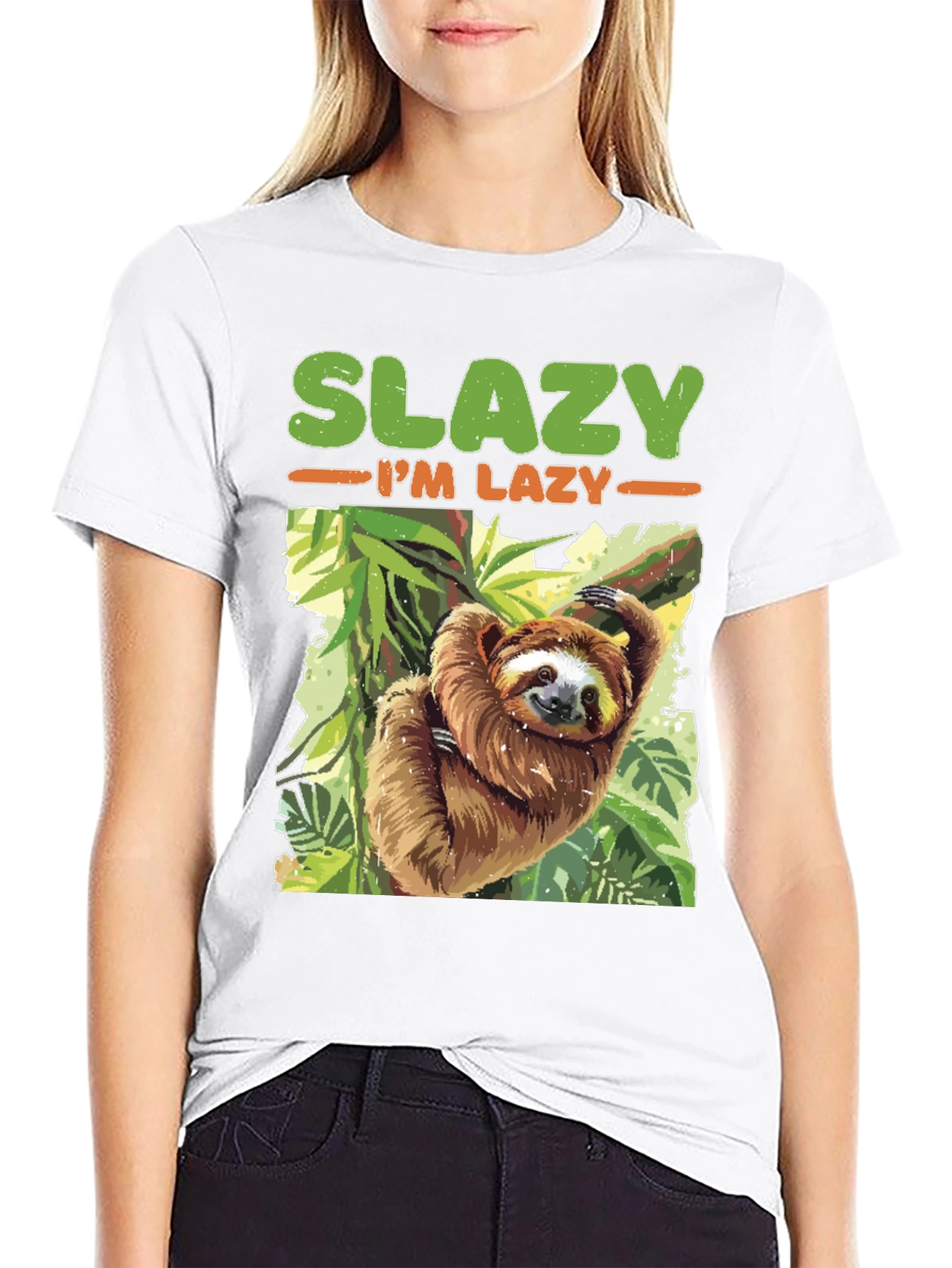 Slazy Im Lazy Sloth T-Shirt