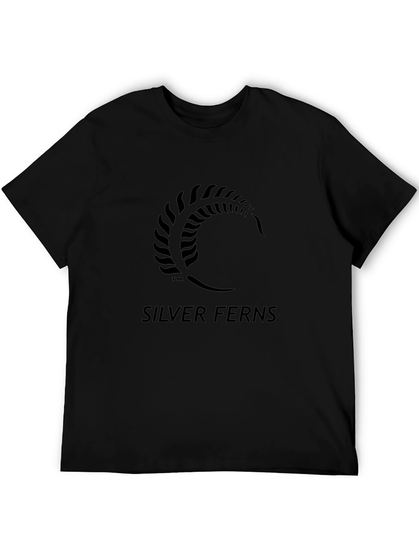 Black Silver Ferns Graphic T-Shirt
