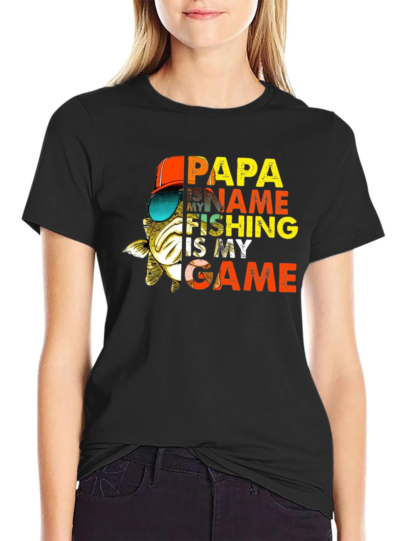 Papa Fishing T-Shirt - Name is My Game