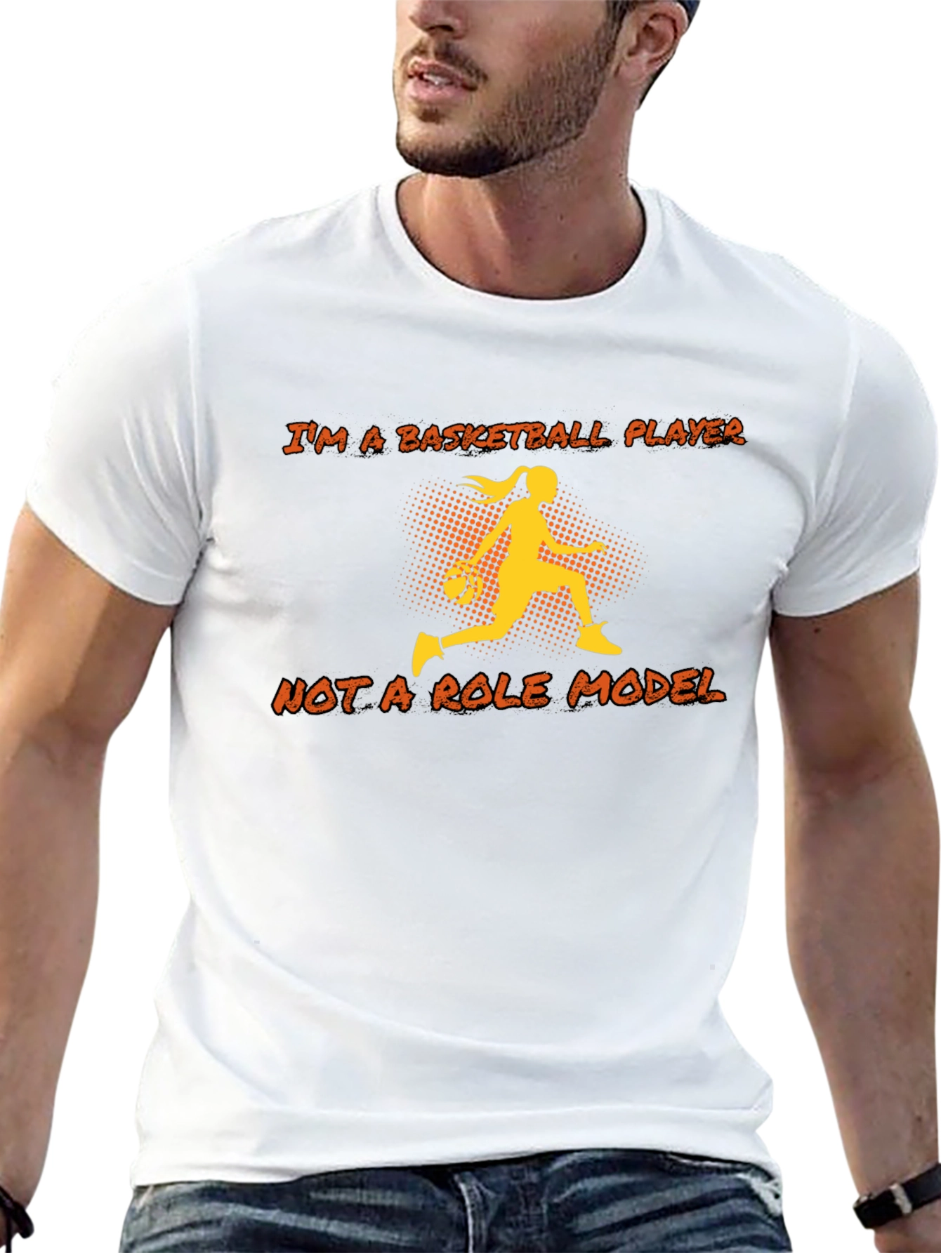 Basketball Player Graphic T-Shirt
