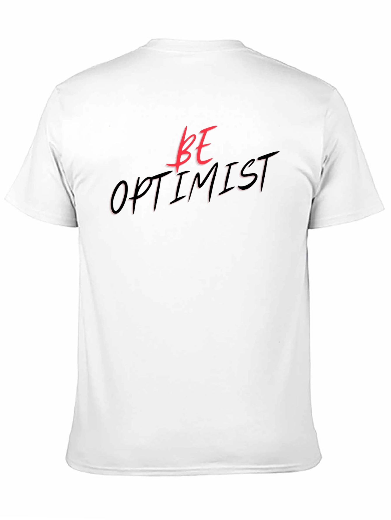 Be Optimist Black Graphic Tee - Positive Vibes