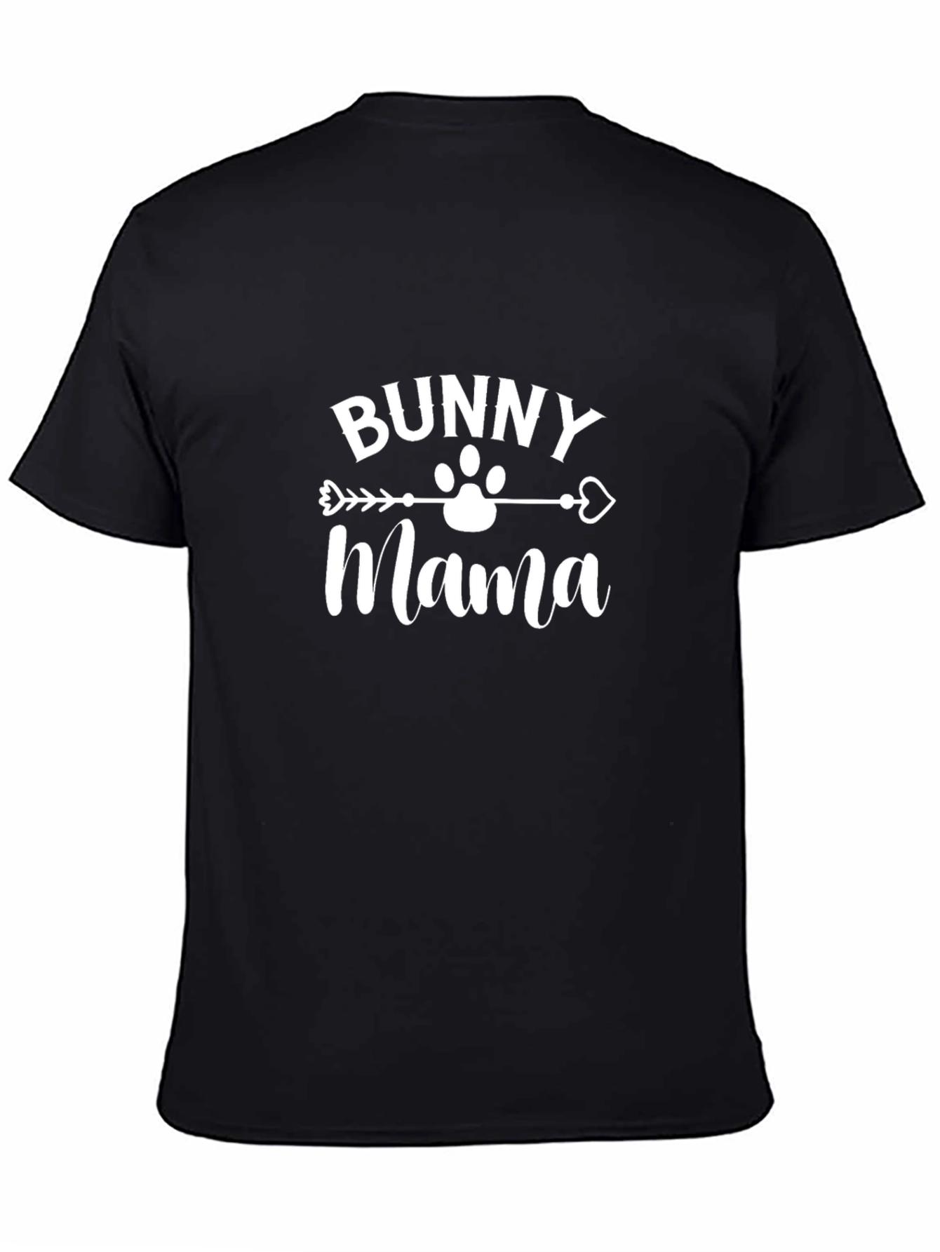 Bunny Mama Graphic T-Shirt - Black