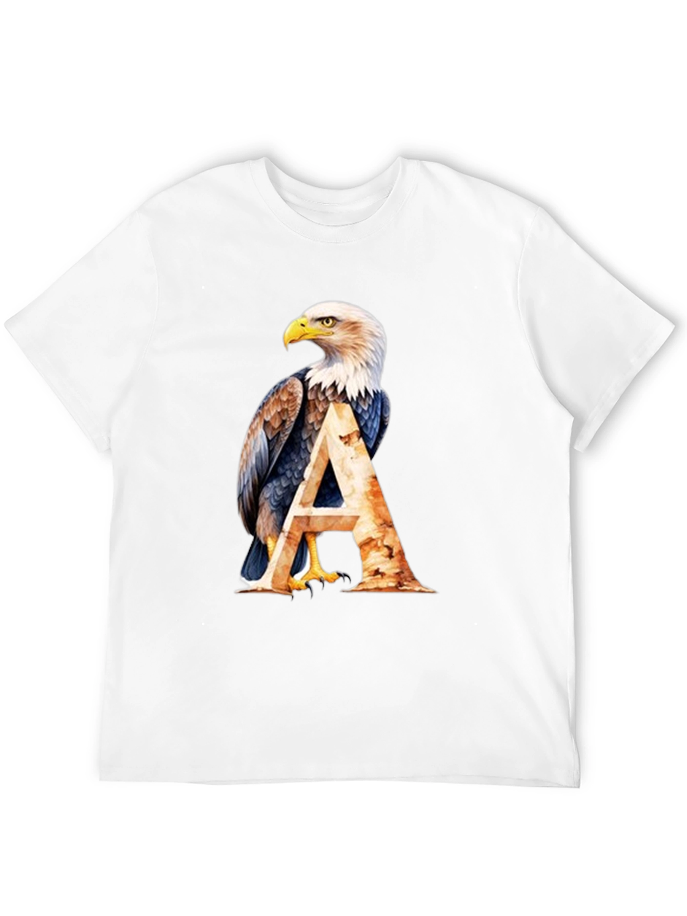 Eagle A Graphic Print Black T-Shirt