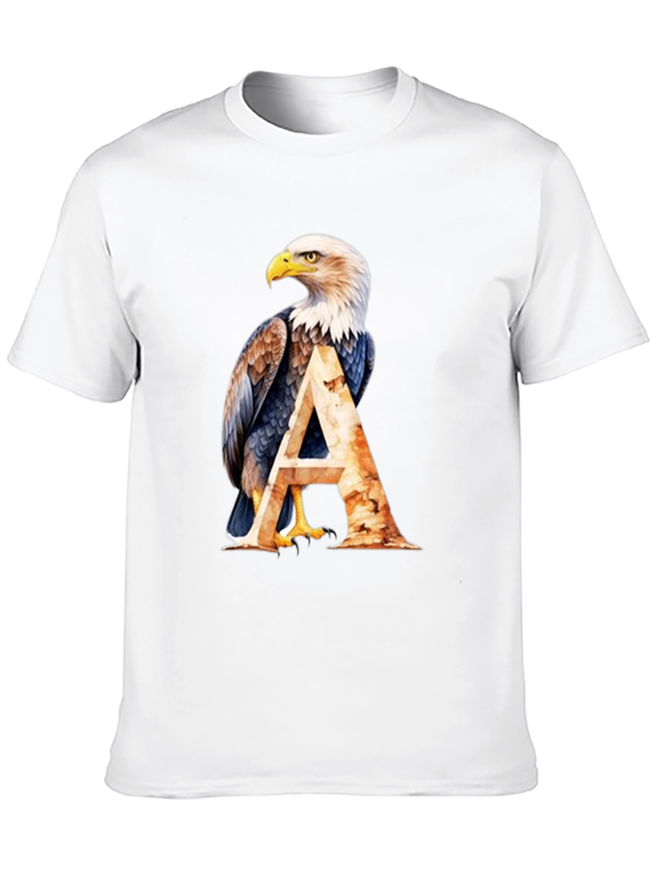 Eagle A Graphic Print Black T-Shirt