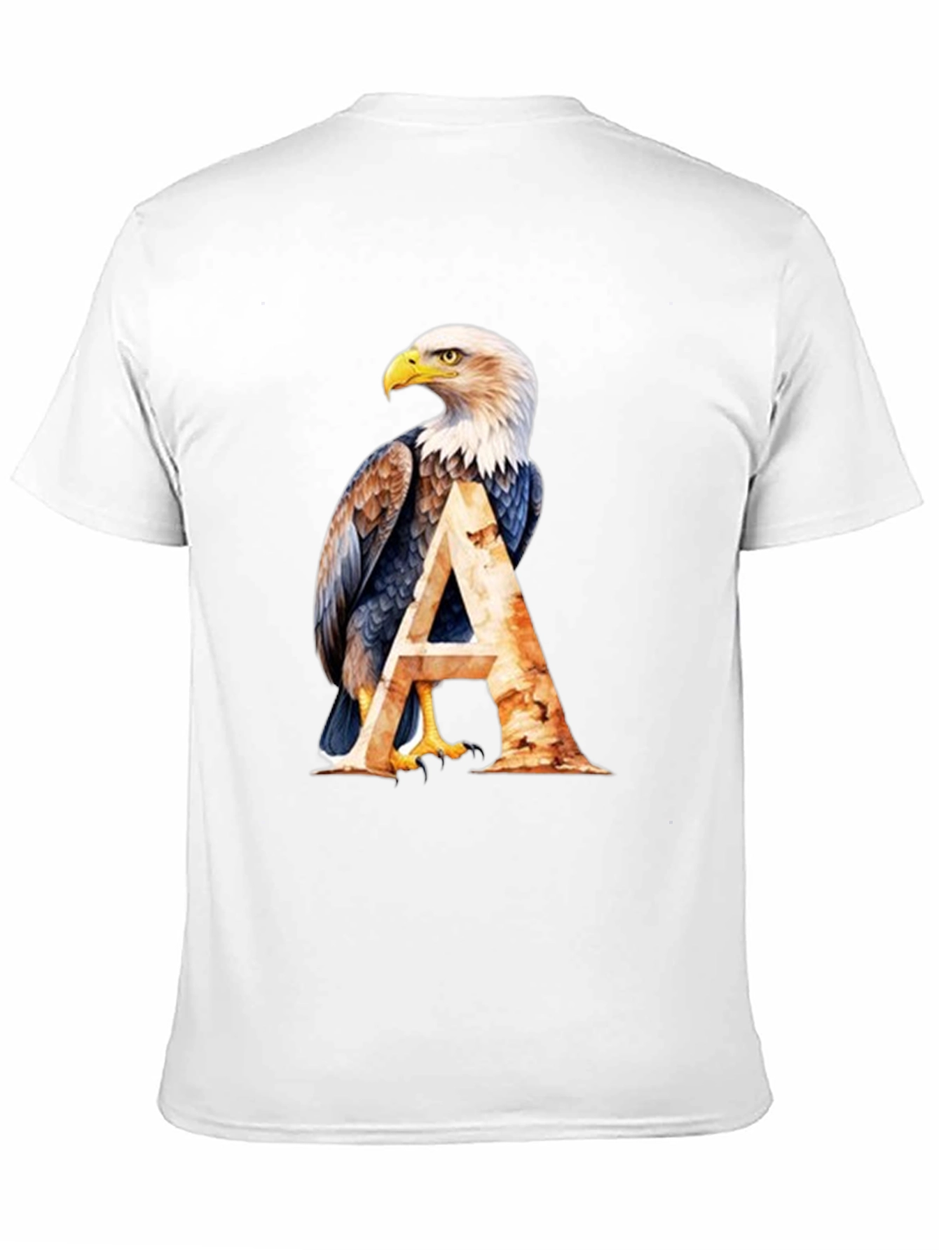 Eagle A Graphic Print Black T-Shirt