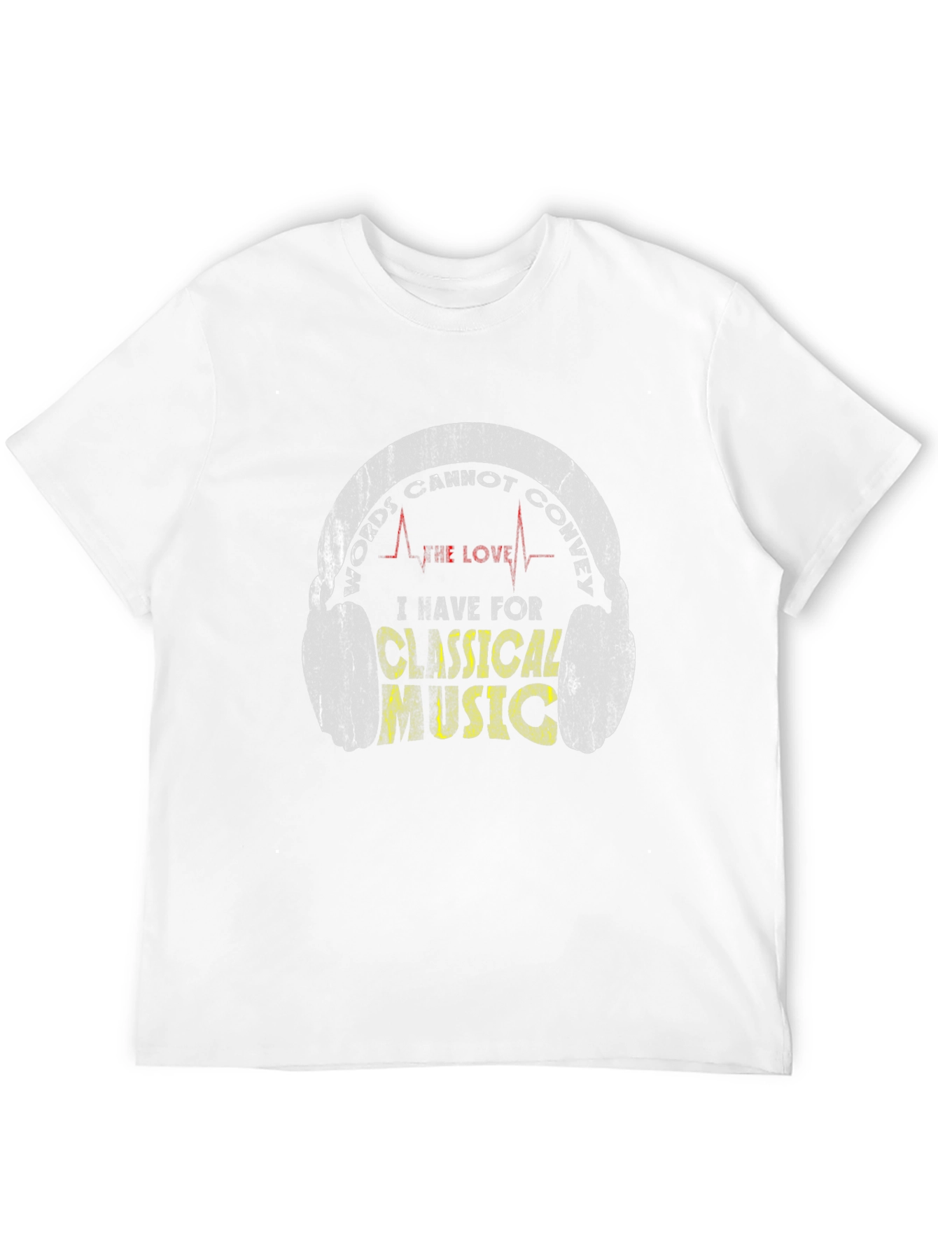 Classical Music Lover Graphic Tee - Headphones Design