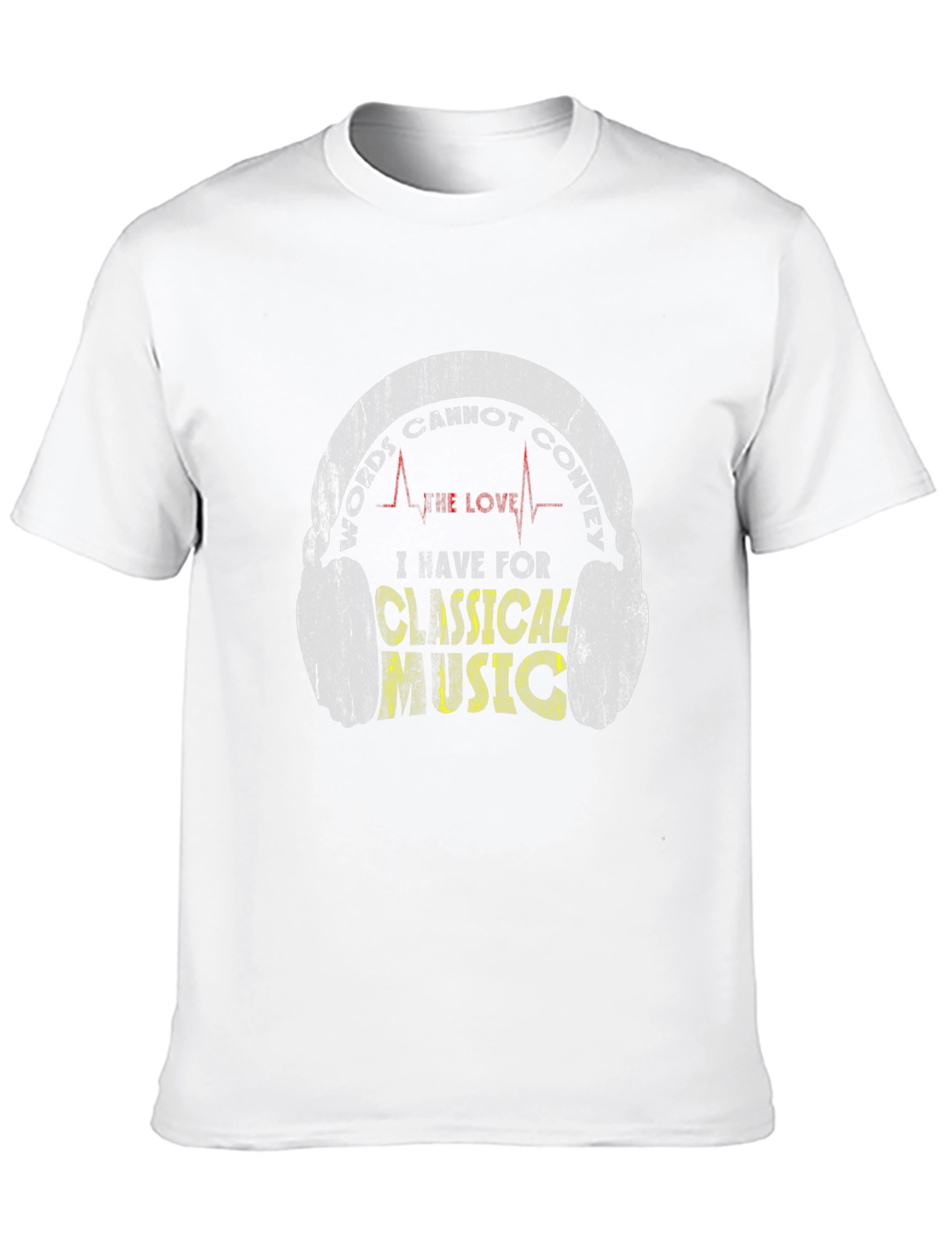 Classical Music Lover Graphic Tee - Headphones Design