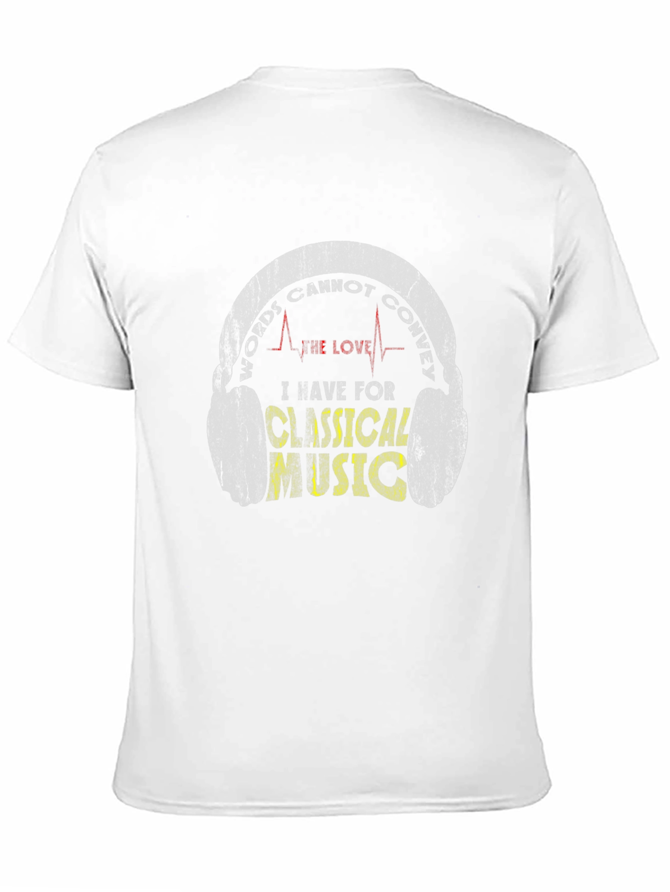 Classical Music Lover Graphic Tee - Headphones Design