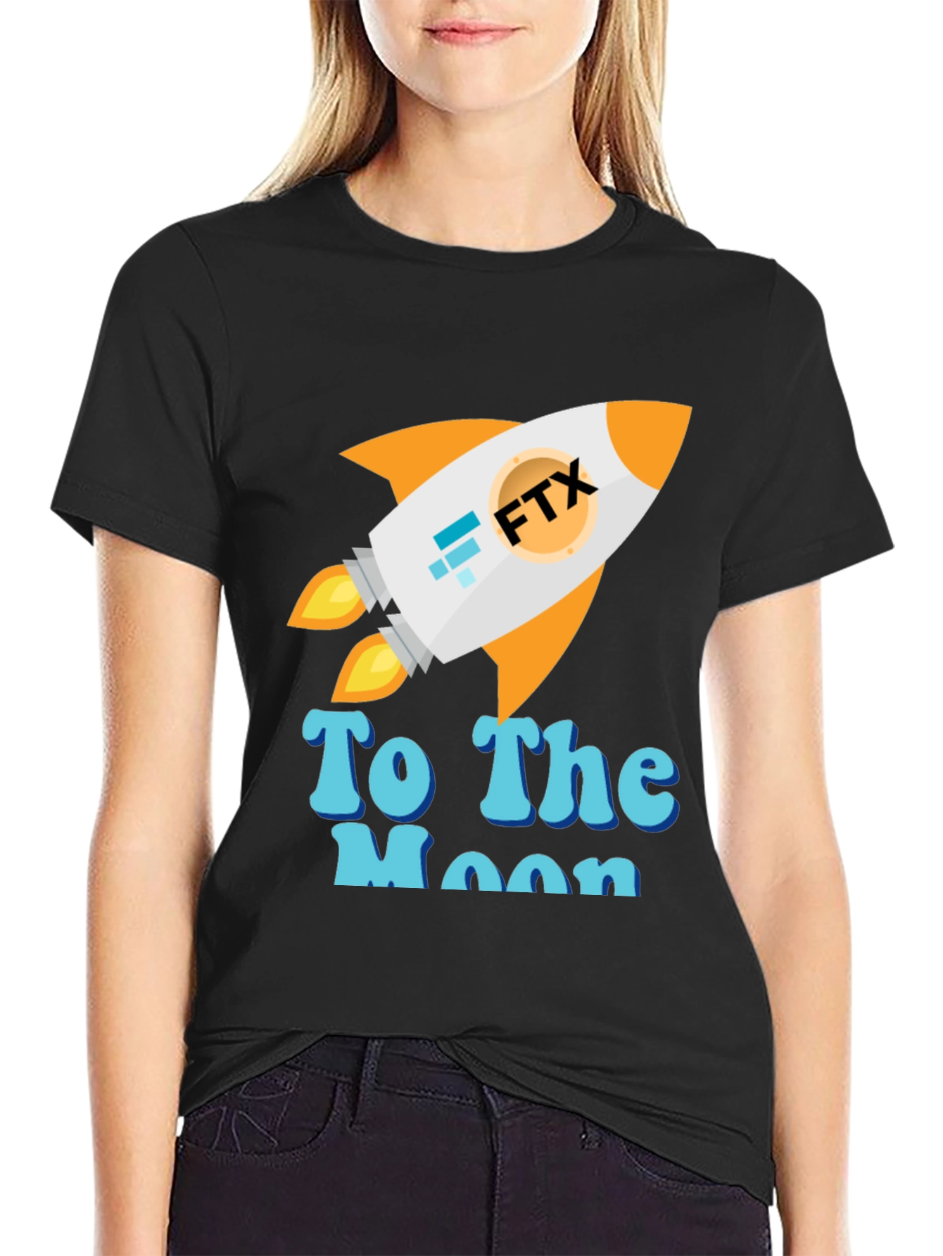 FTX To The Moon T-Shirt - Crypto Rocket