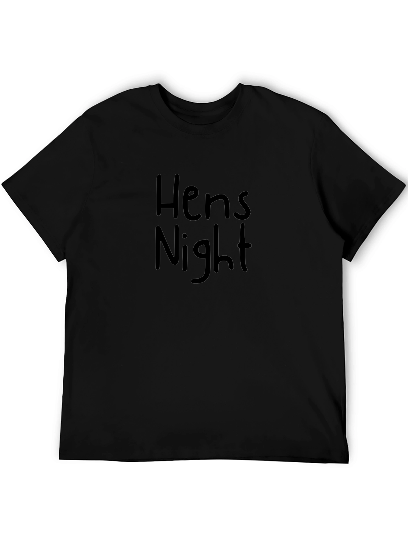 Hens Night T-Shirt - Black Crew Neck Tee