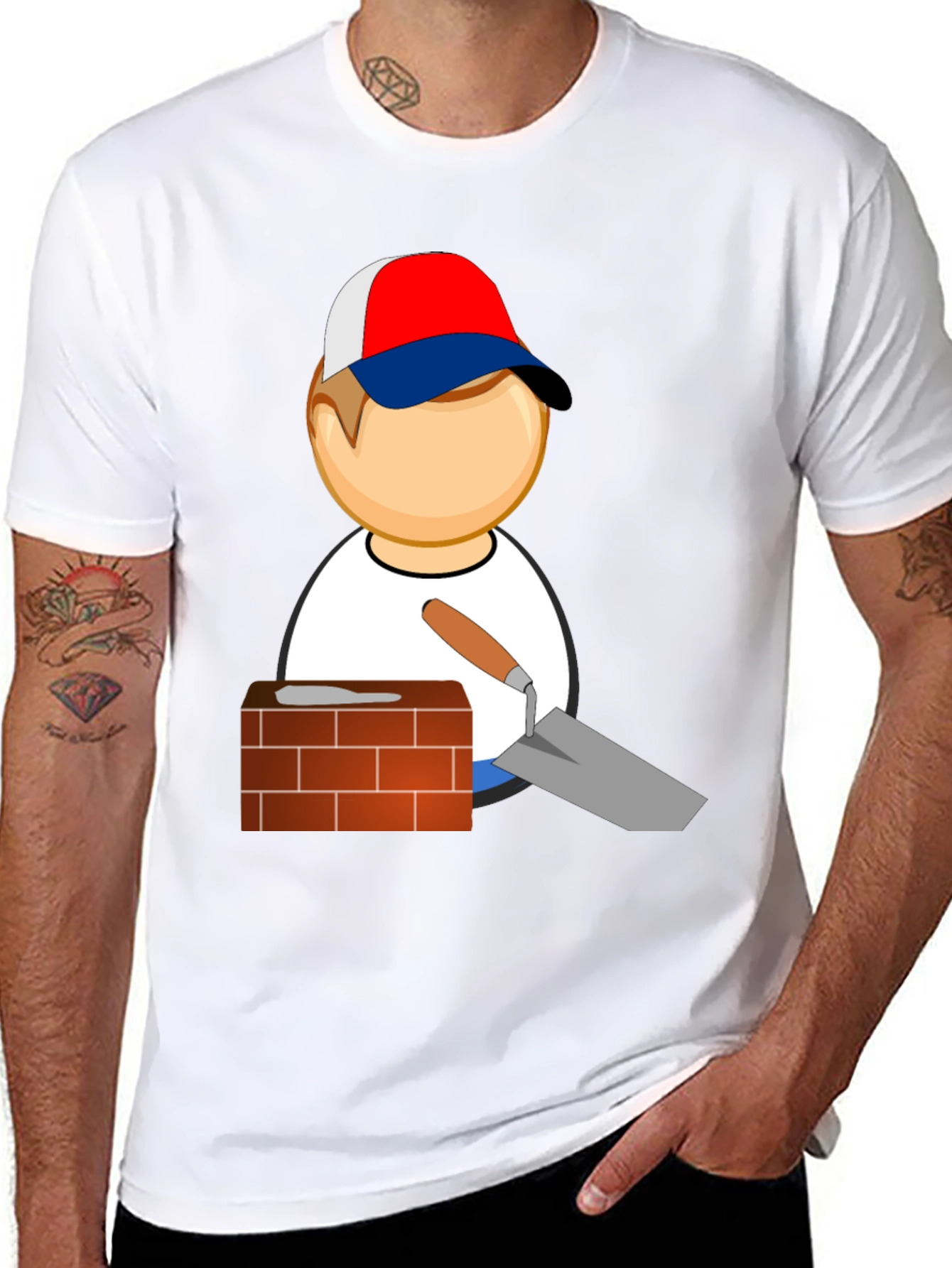 Mason Graphic T-Shirt - Construction Worker Tee