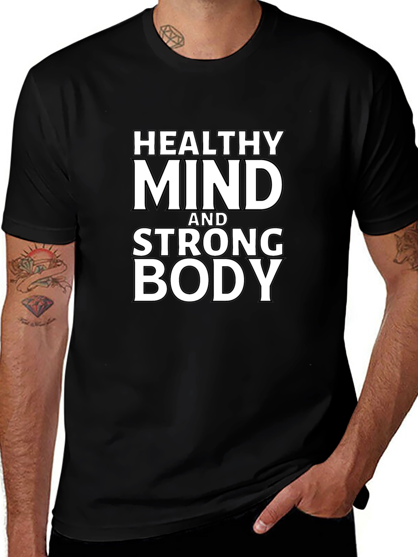 Healthy Mind & Strong Body Graphic Tee
