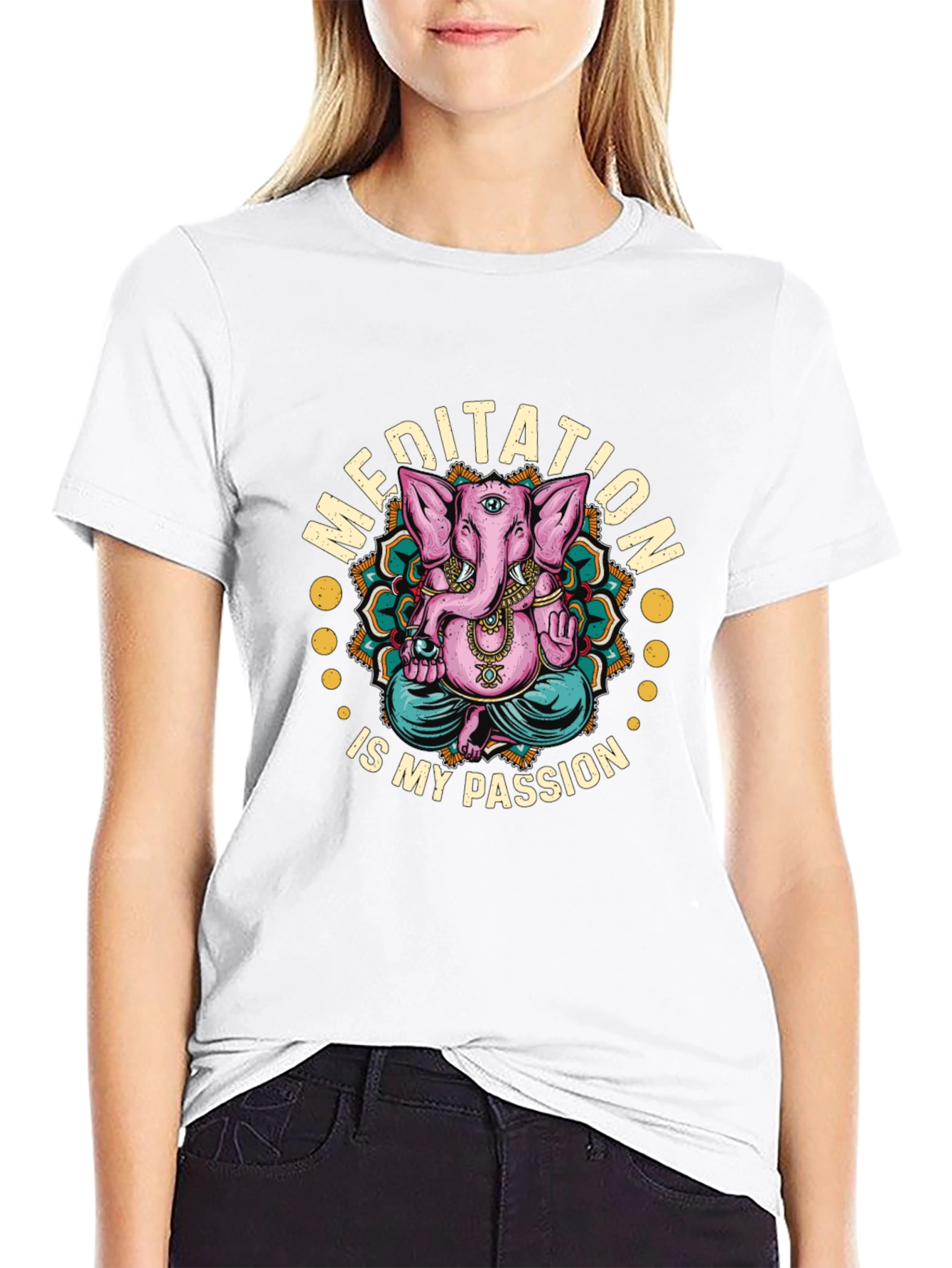 Meditation Passion Tee - Yoga Ganesha T-Shirt