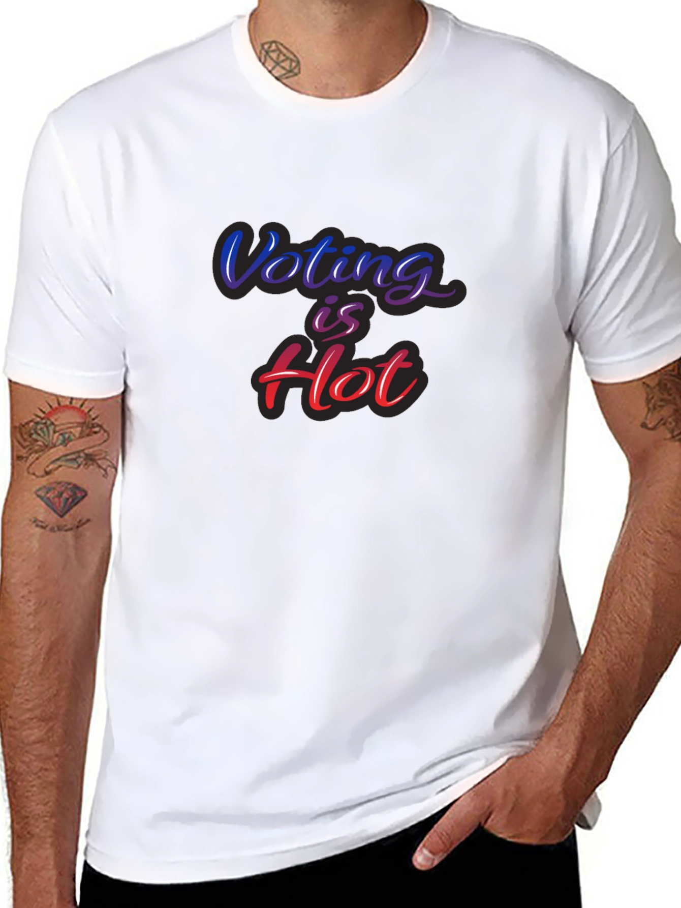 Voting is Hot Graphic T-Shirt - Vote!