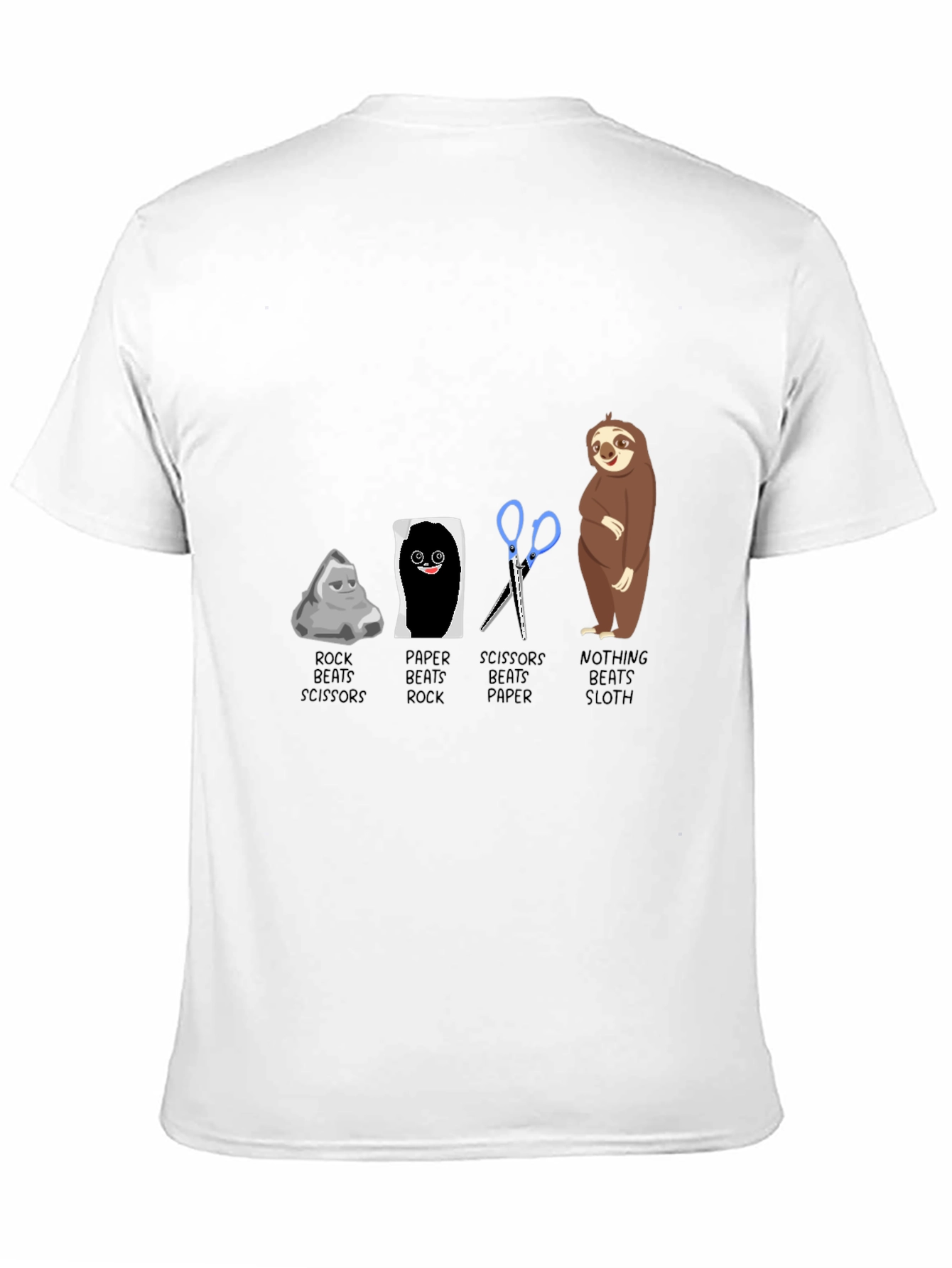 Rock Paper Scissors Sloth T-Shirt