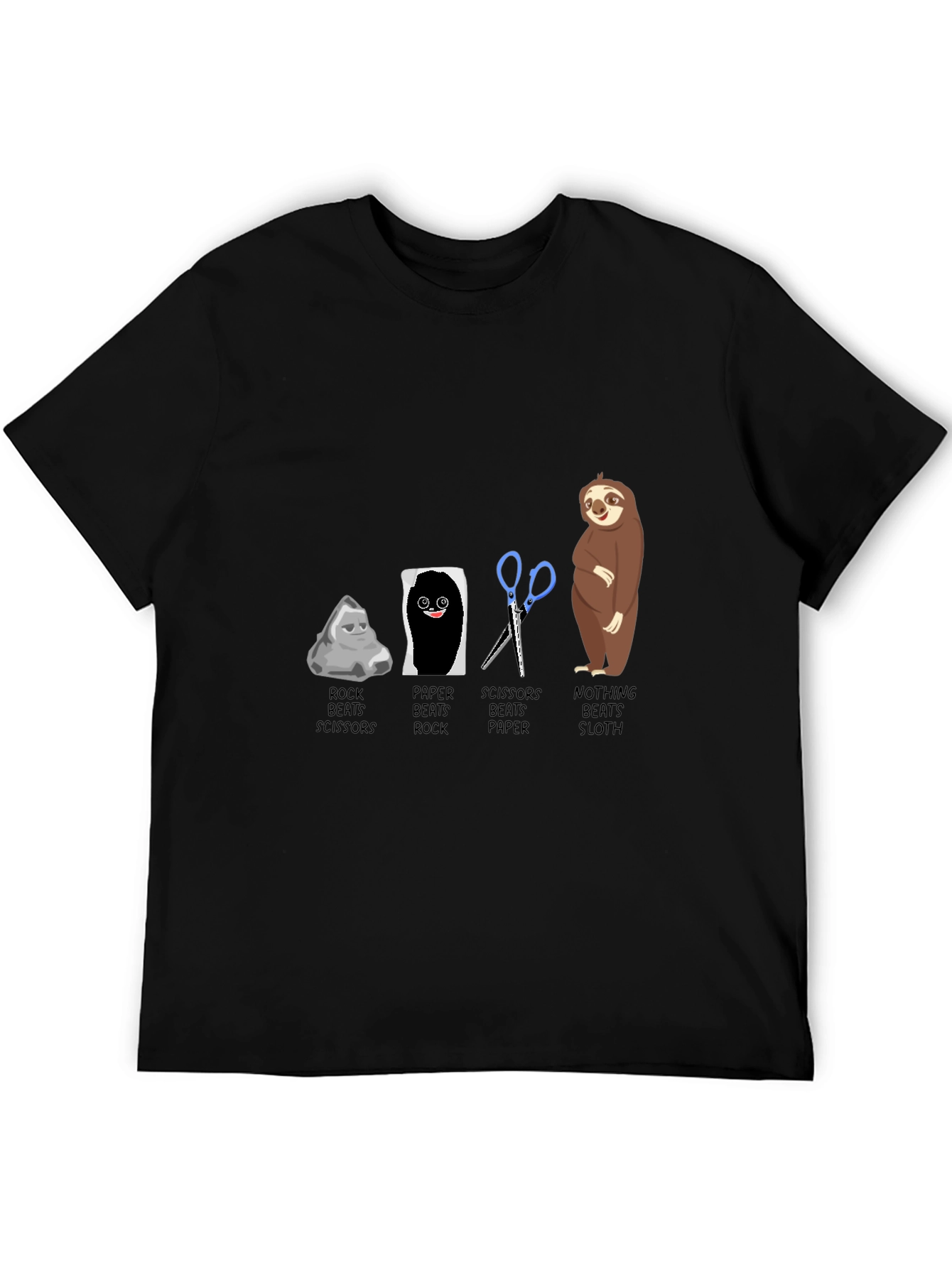 Rock Paper Scissors Sloth T-Shirt