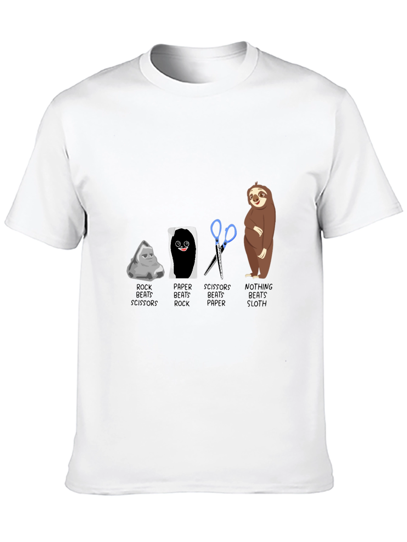 Rock Paper Scissors Sloth T-Shirt
