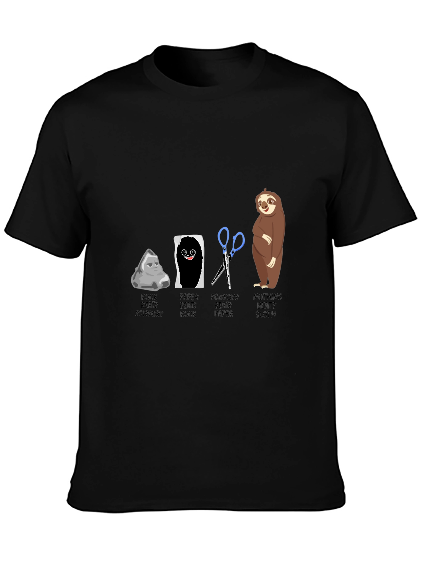 Rock Paper Scissors Sloth T-Shirt