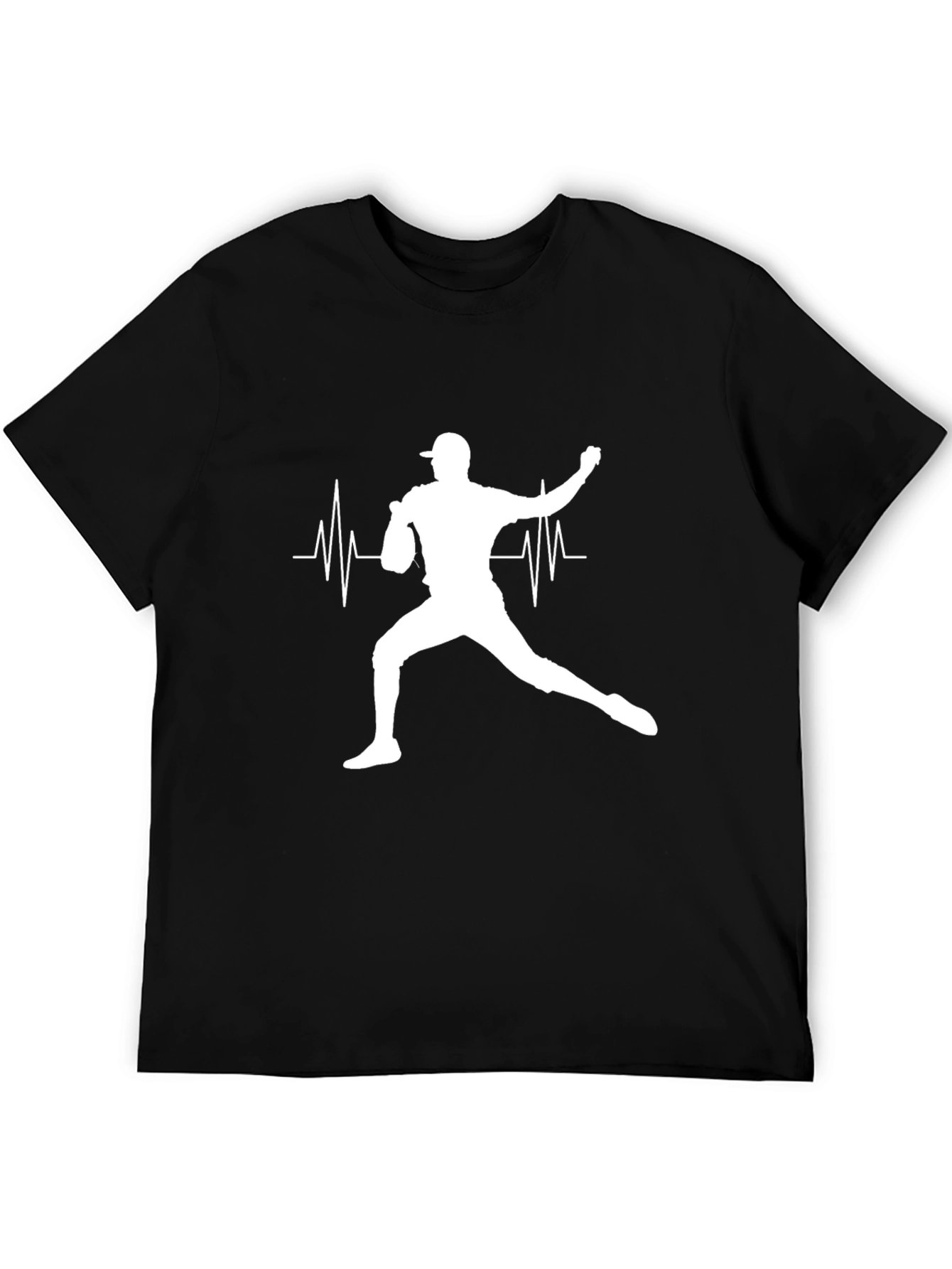 Baseball Pitcher Heartbeat T-Shirt