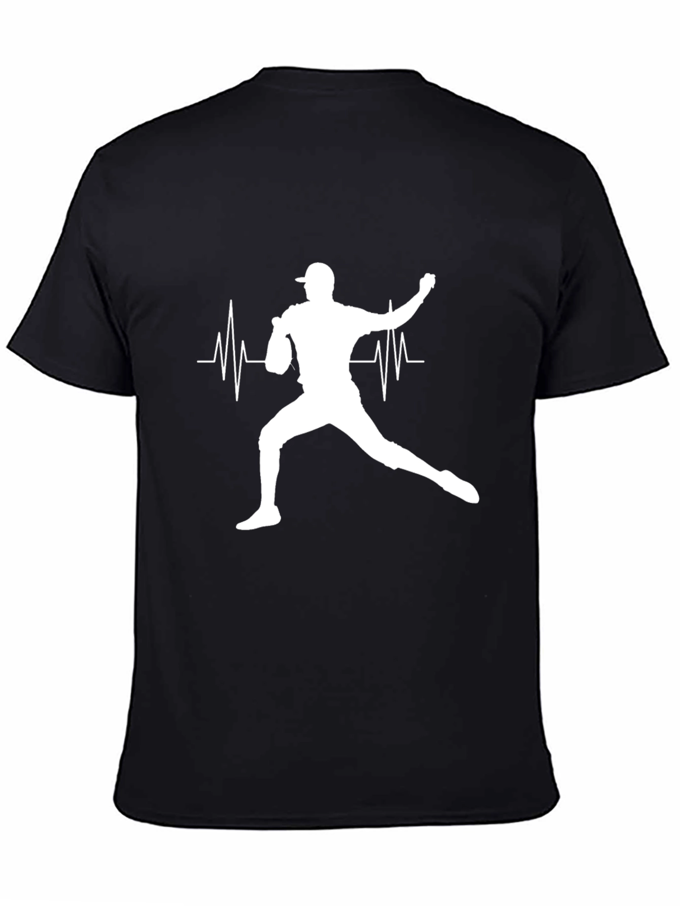 Baseball Pitcher Heartbeat T-Shirt