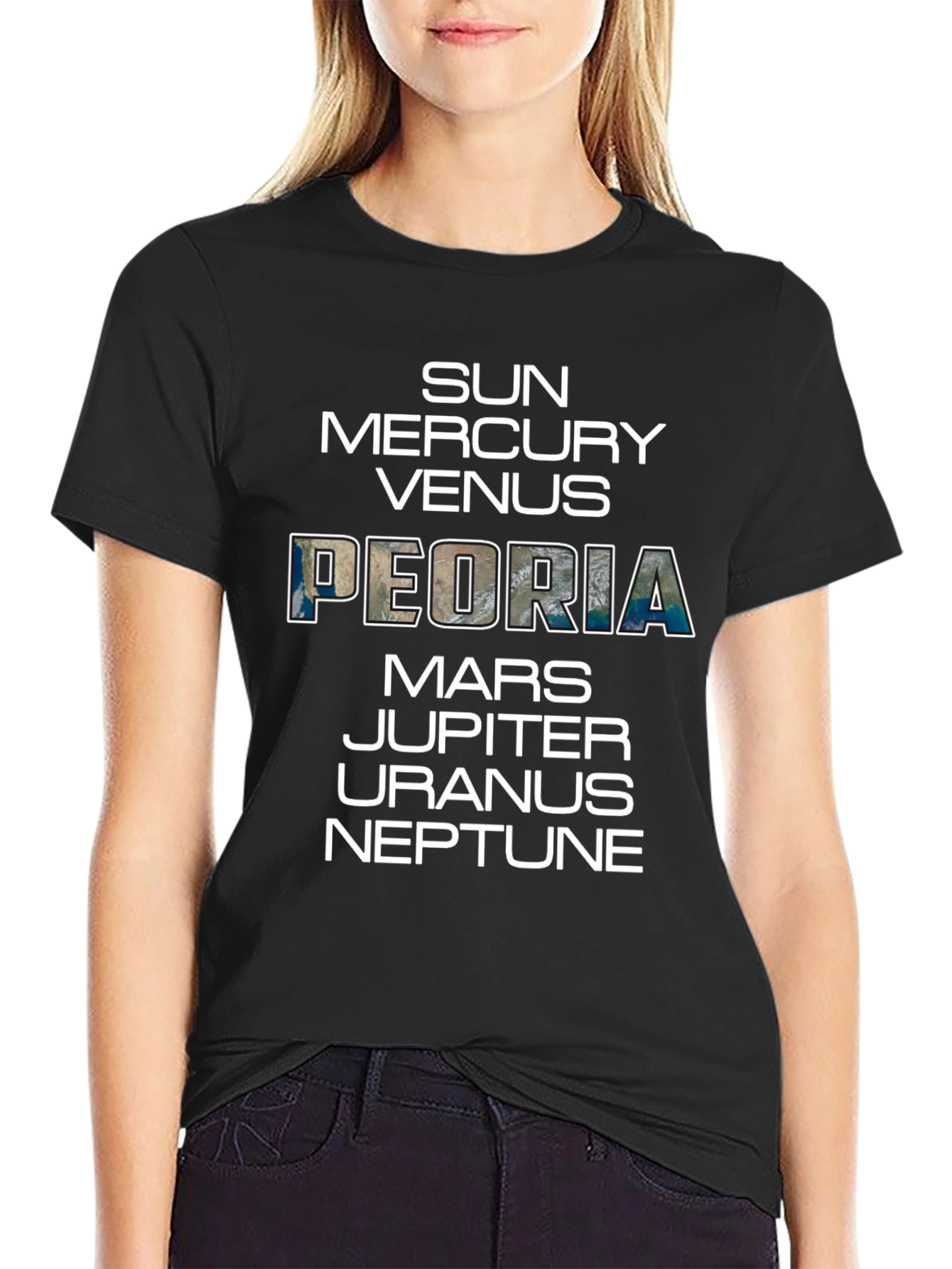 Peoria Planets Graphic T-Shirt