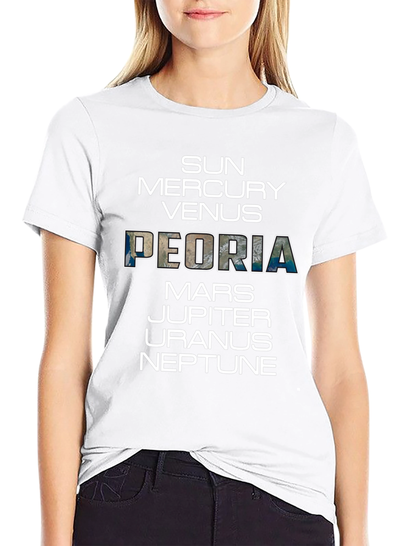 Peoria Planets Graphic T-Shirt