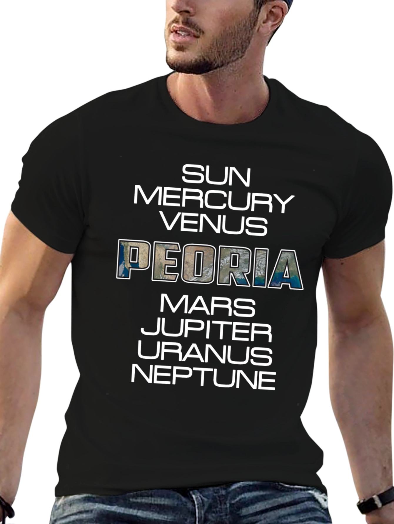 Peoria Planets Graphic T-Shirt