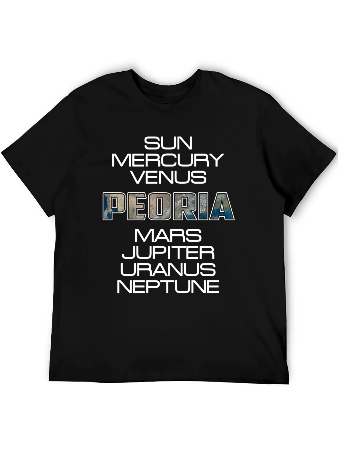 Peoria Planets Graphic T-Shirt