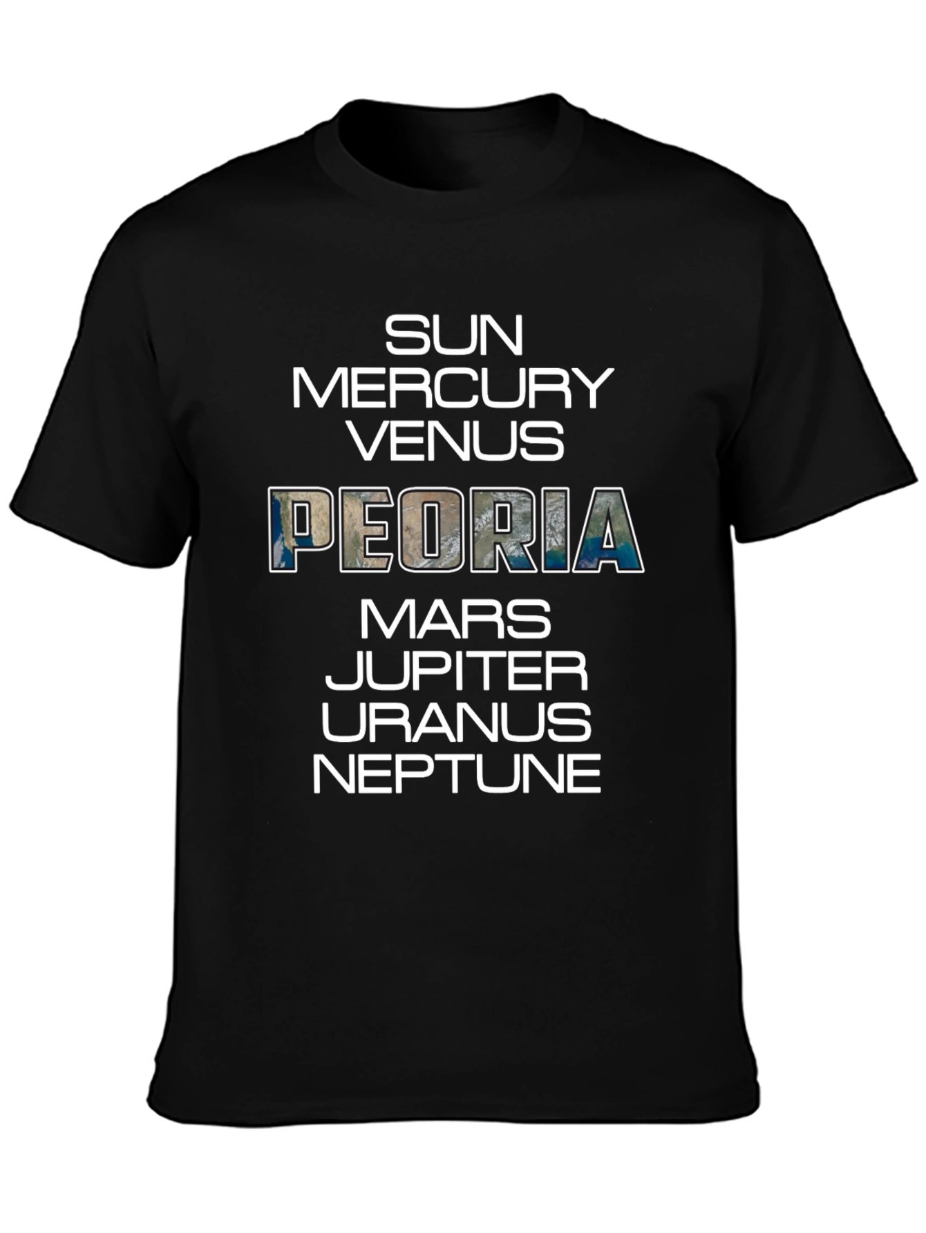Peoria Planets Graphic T-Shirt