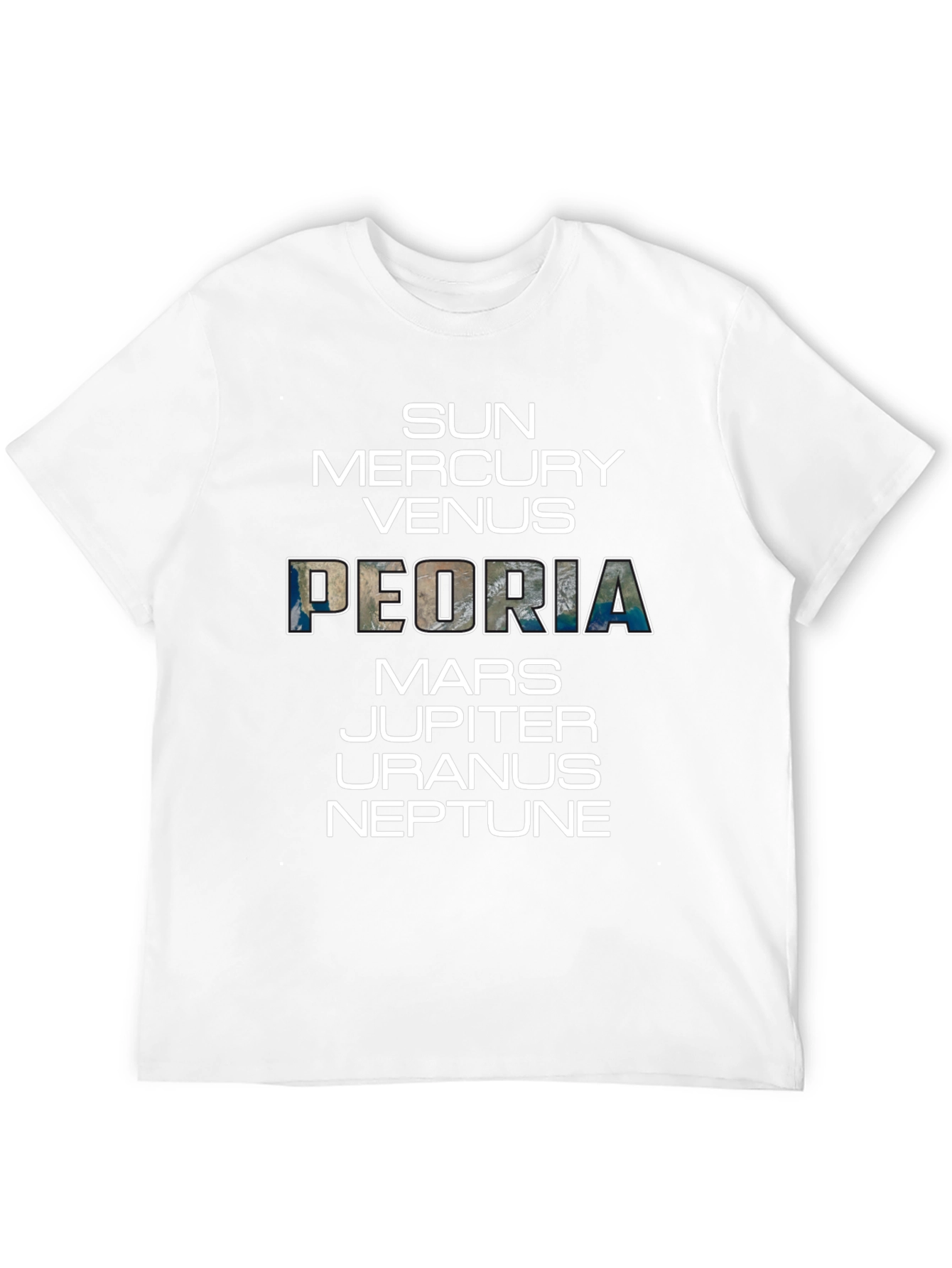 Peoria Planets Graphic T-Shirt