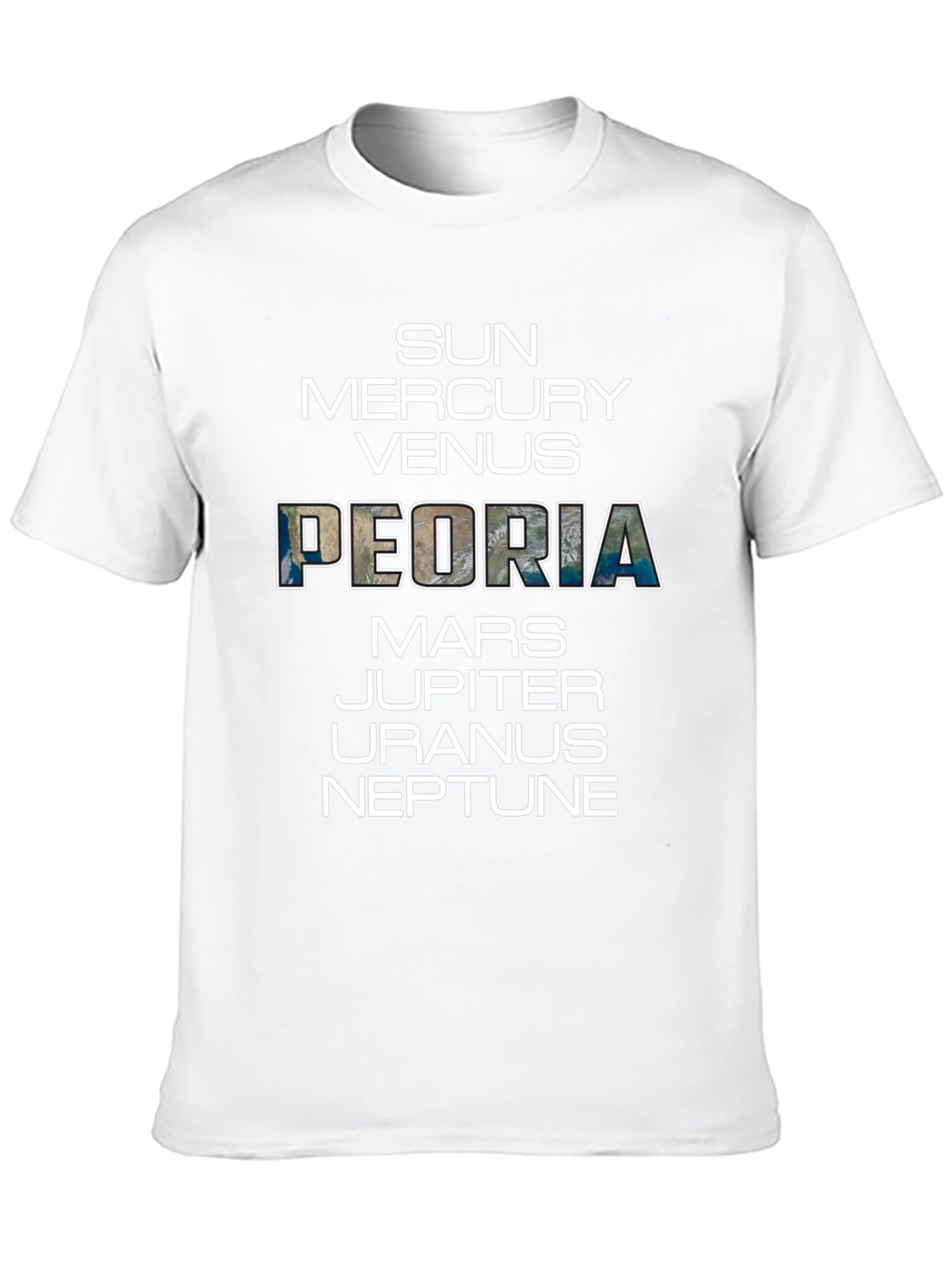 Peoria Planets Graphic T-Shirt